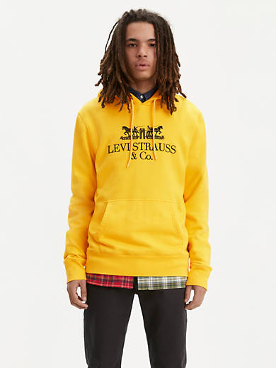 90's Logo Pullover Hoodie Yellow Levi's® US, 59% OFF