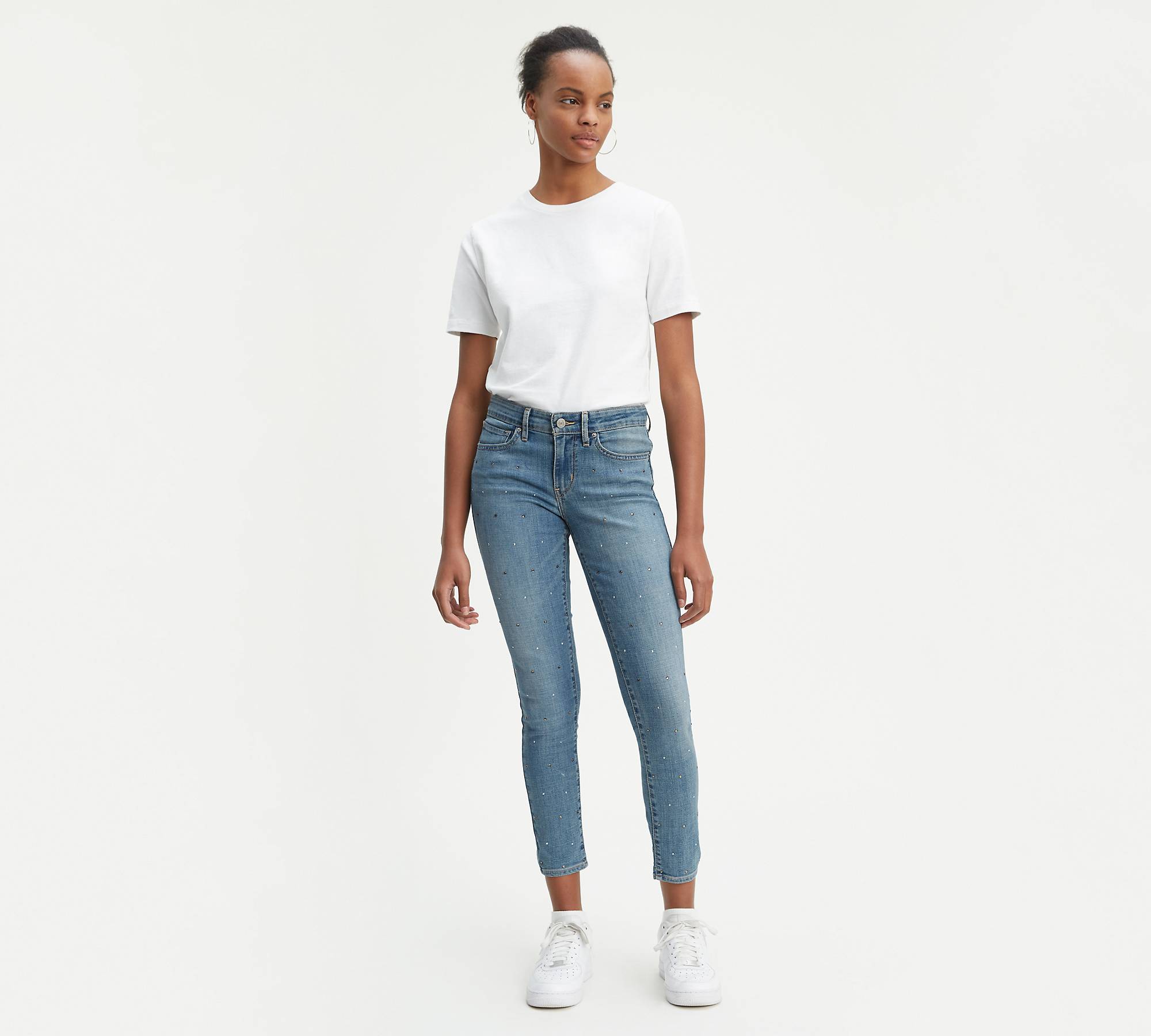 Rang Nægte Frustration 711 Skinny Studded Ankle Women's Jeans - Medium Wash | Levi's® US