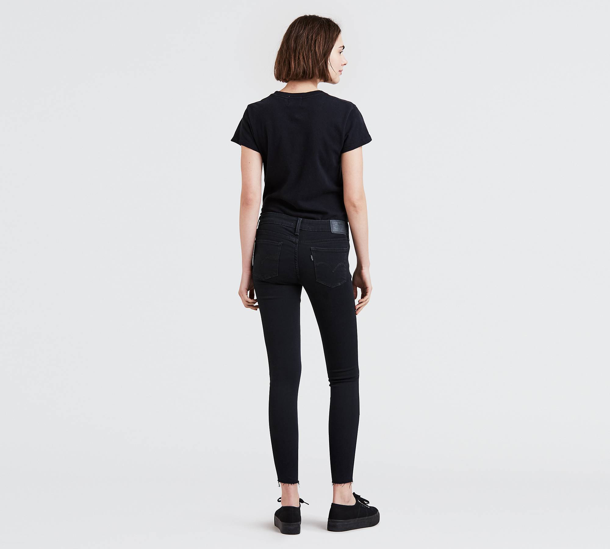711 Skinny Studded Ankle Women's Jeans - Black | Levi's® US
