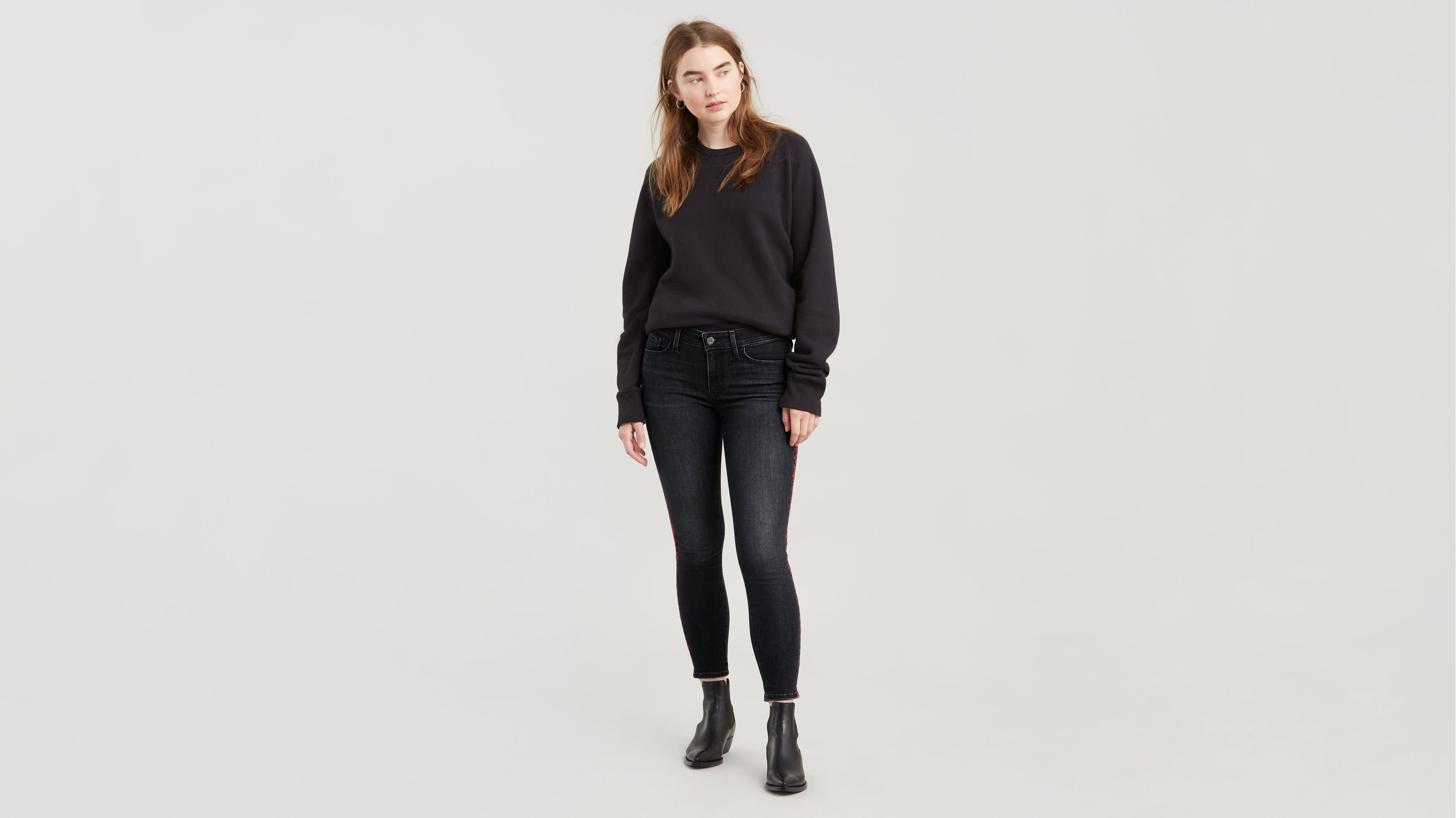 levi's 711 skinny ankle jeans
