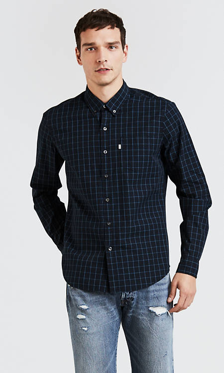 Classic One Pocket Shirt Blue Levi S Us Classic One Pocket Shirt Blue Levi S Us