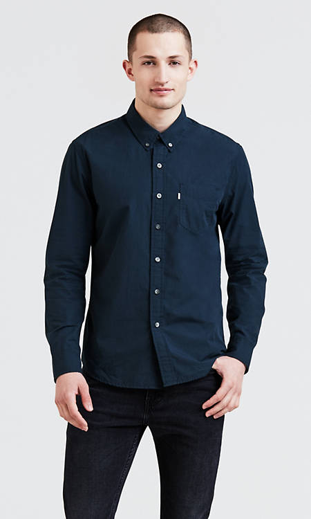 Classic One Pocket Shirt Blue Levi S Us Classic One Pocket Shirt Blue Levi S Us