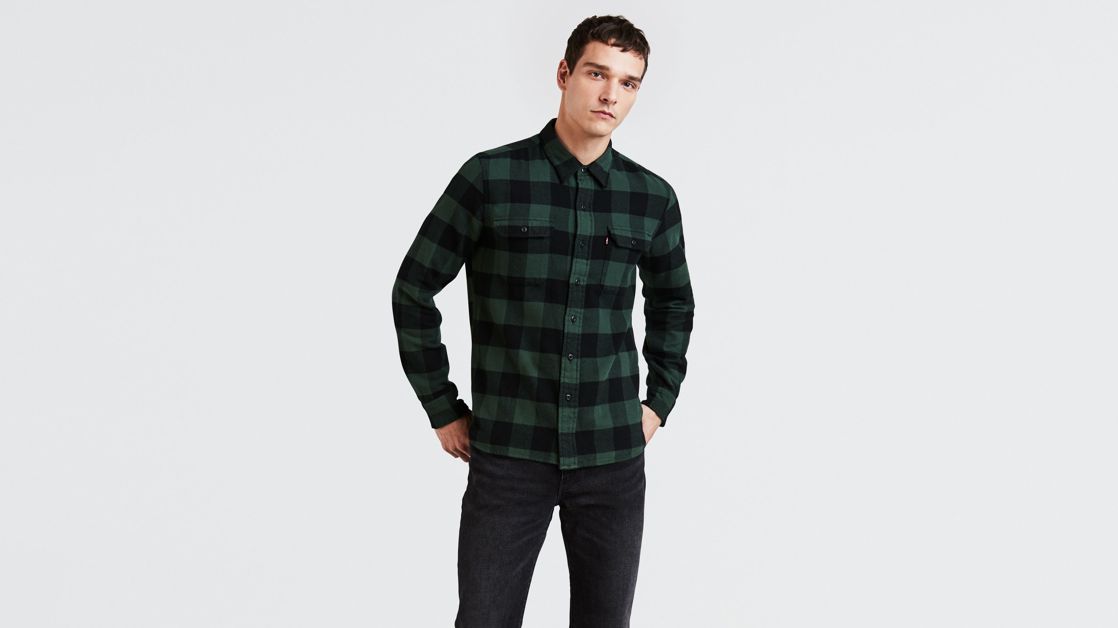 Levis tartan t shirt hotsell