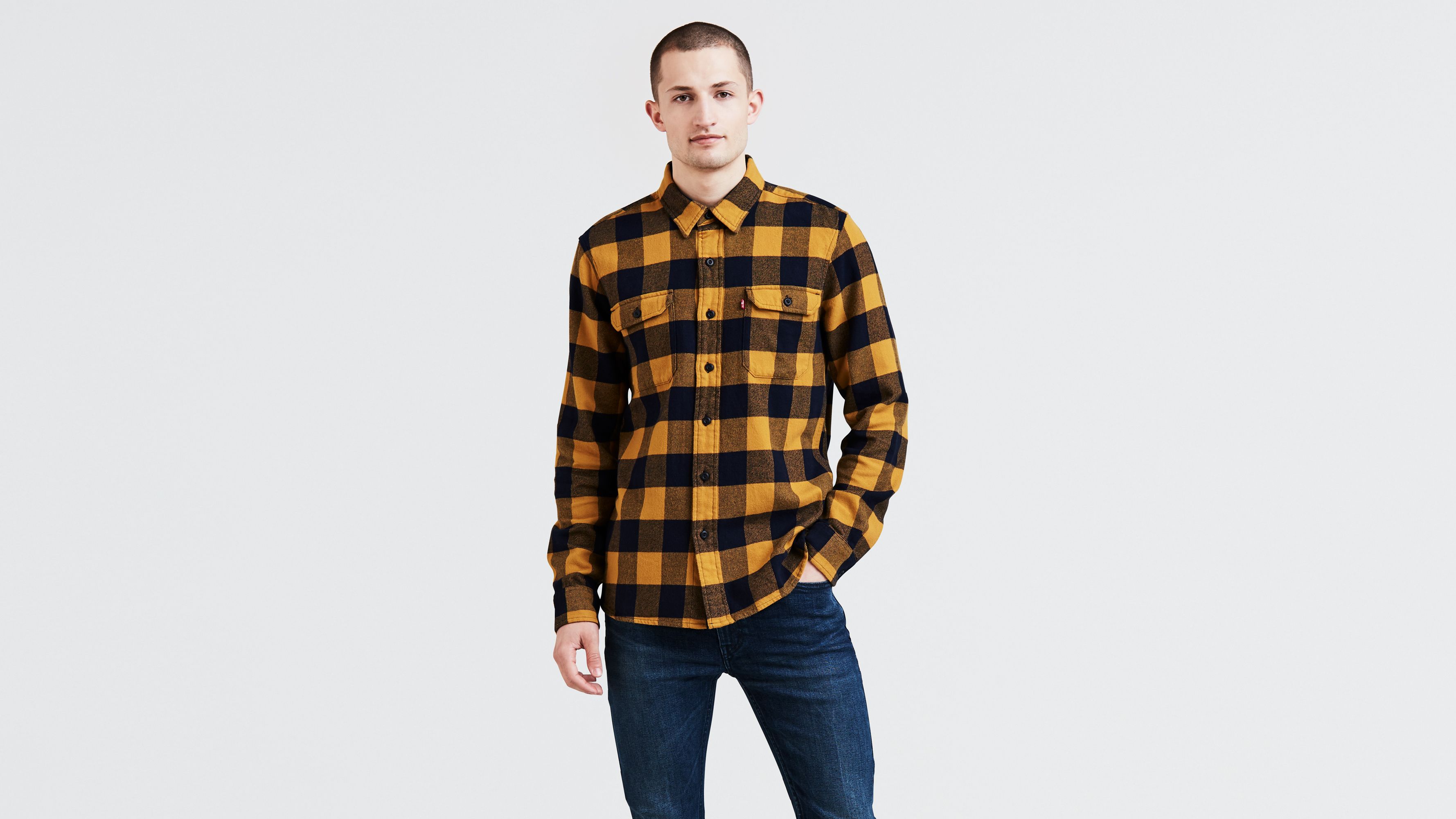 levi's check classic worker shirt