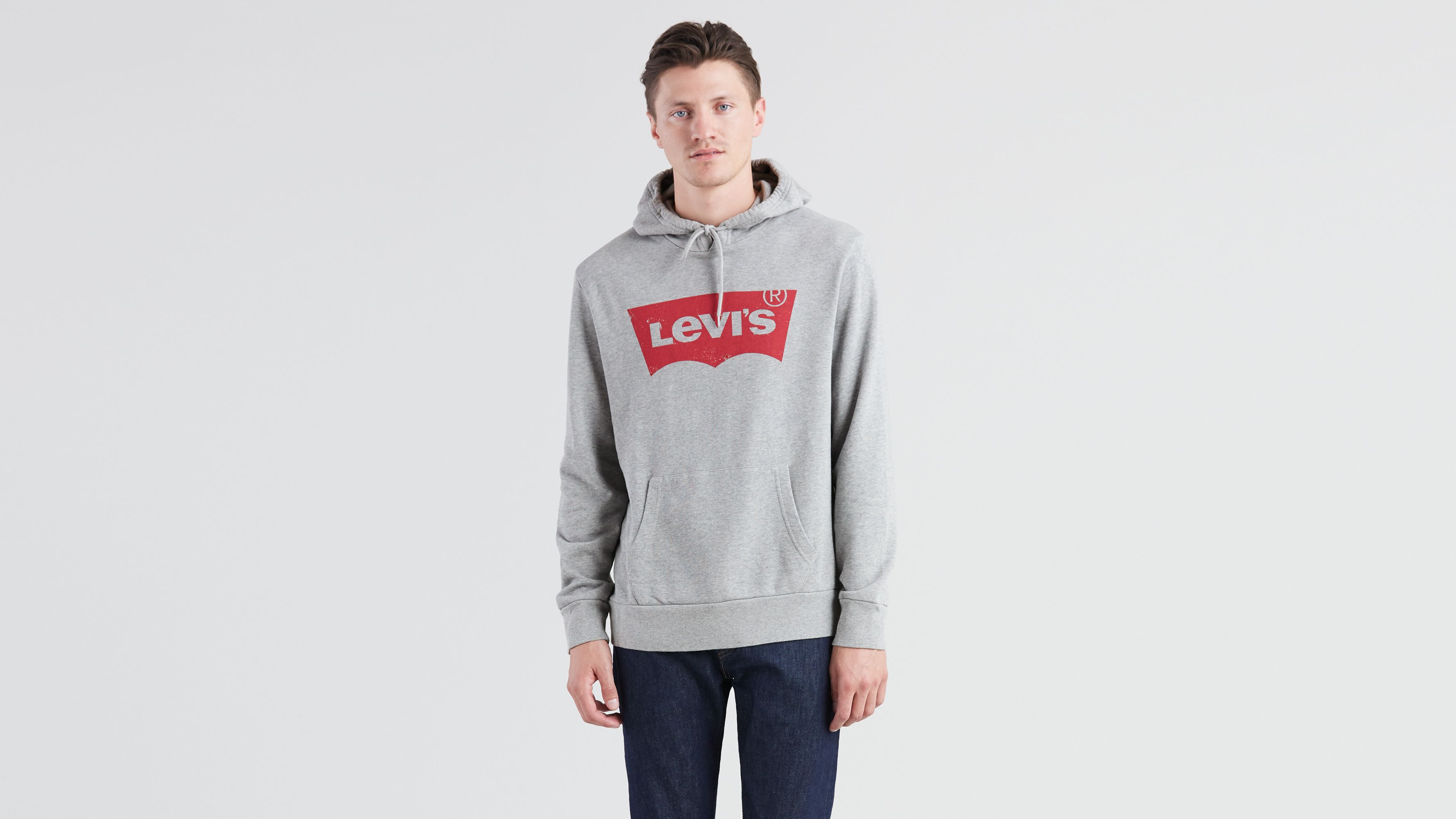 levis white hoodie mens