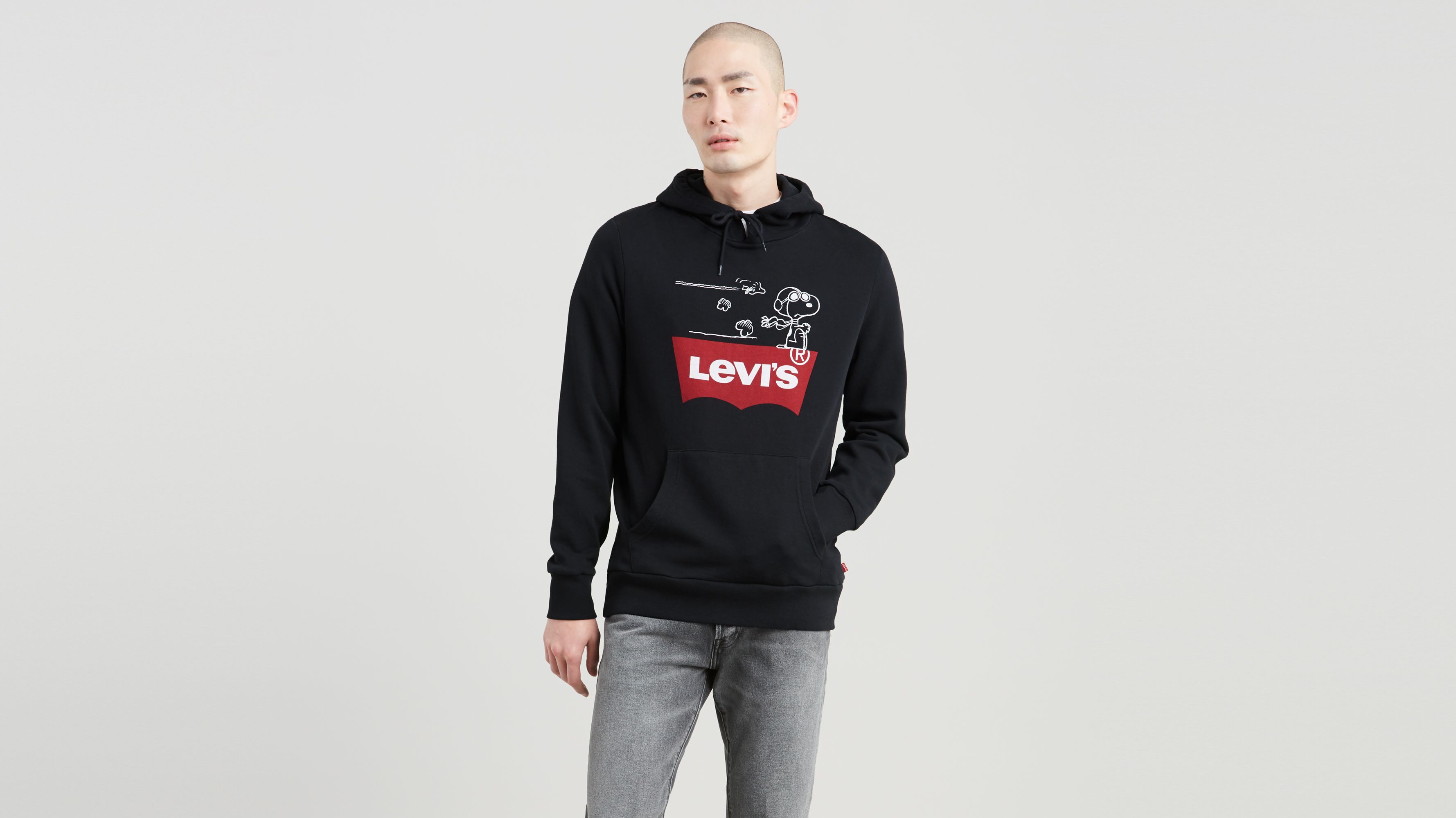 X Peanuts Graphic Pullover Hoodie 