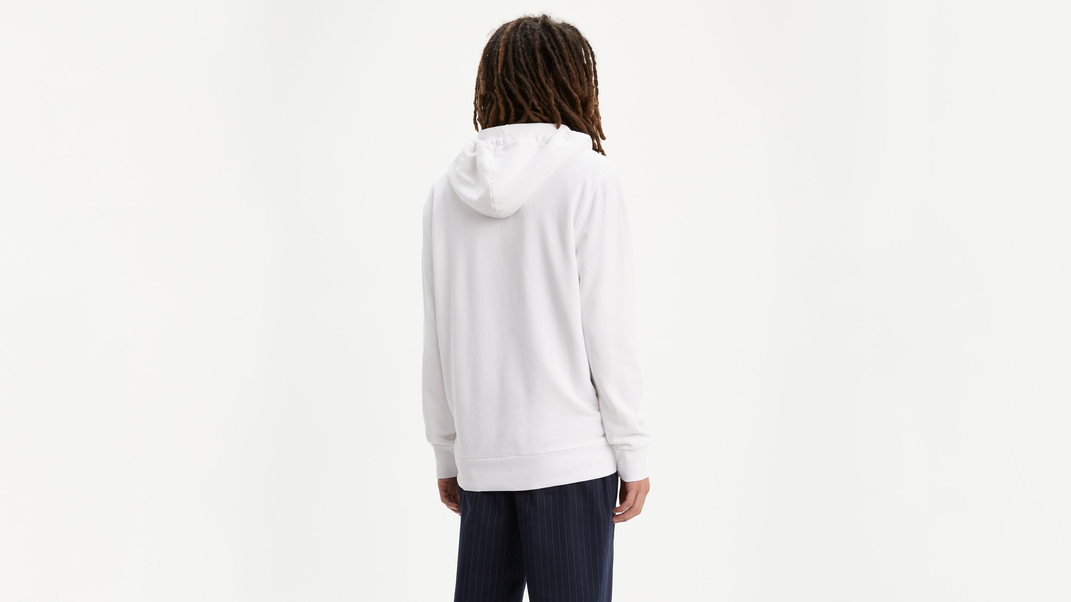 Levis hoodie 2024 mens white