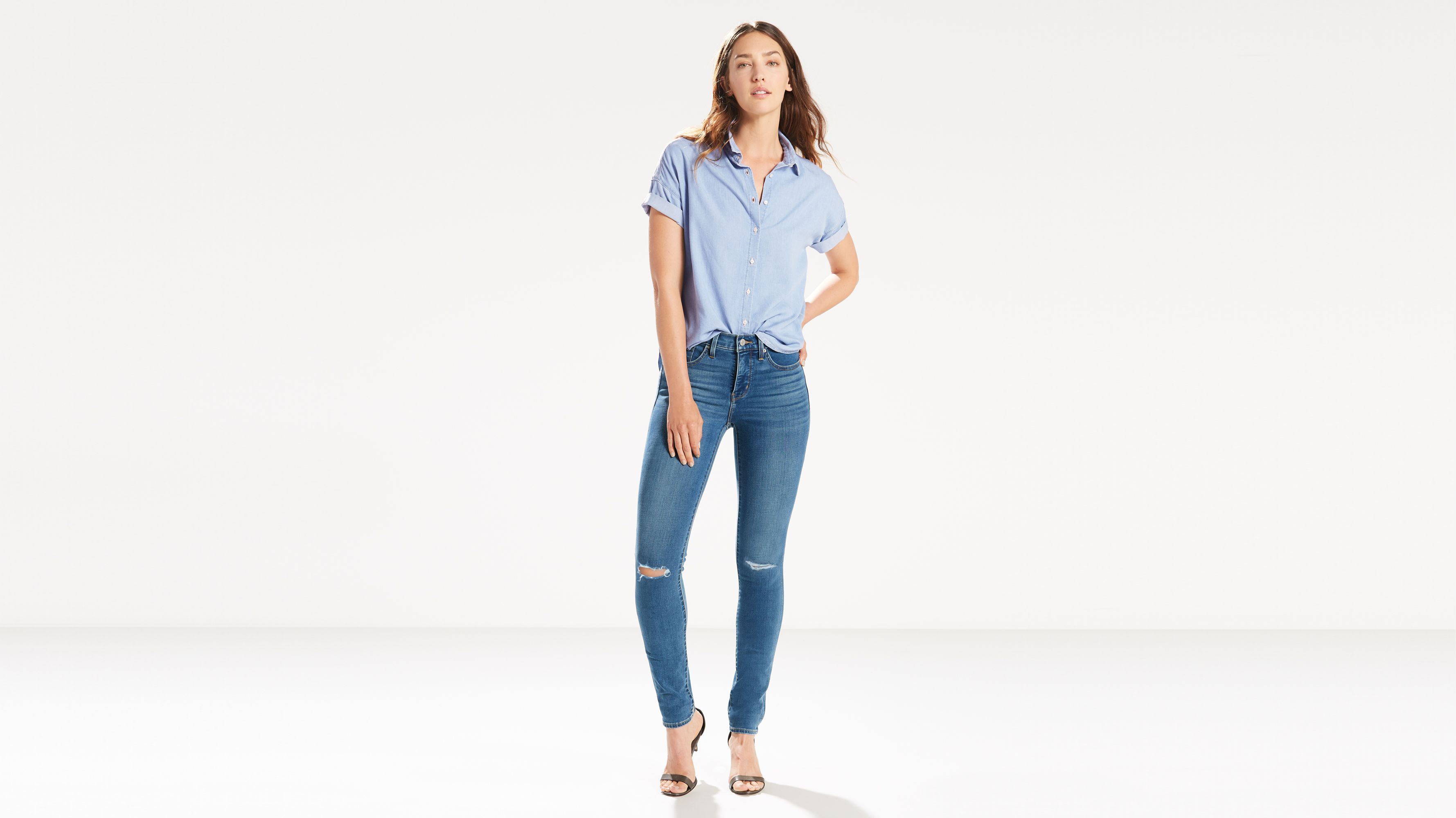 Levi's Women's 311 Exposed Button Shaping Skinny J – Choose SZ/color – ASA  College: Florida