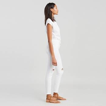 311 Shaping Skinny Ripped Twill Women's Jeans - White | Levi's® US