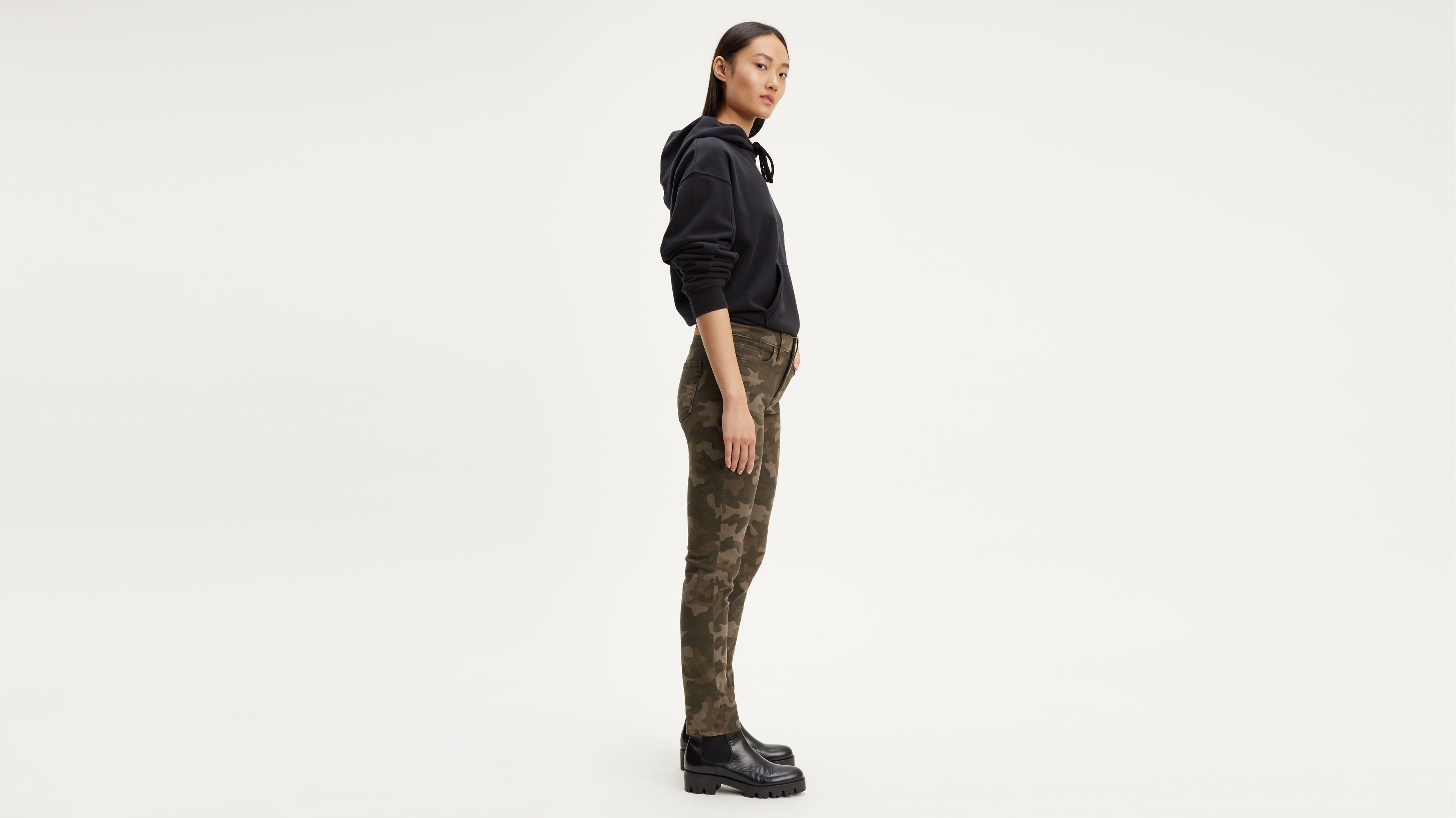 311 Shaping Skinny Camo Women's Jeans - Green | Levi's® US