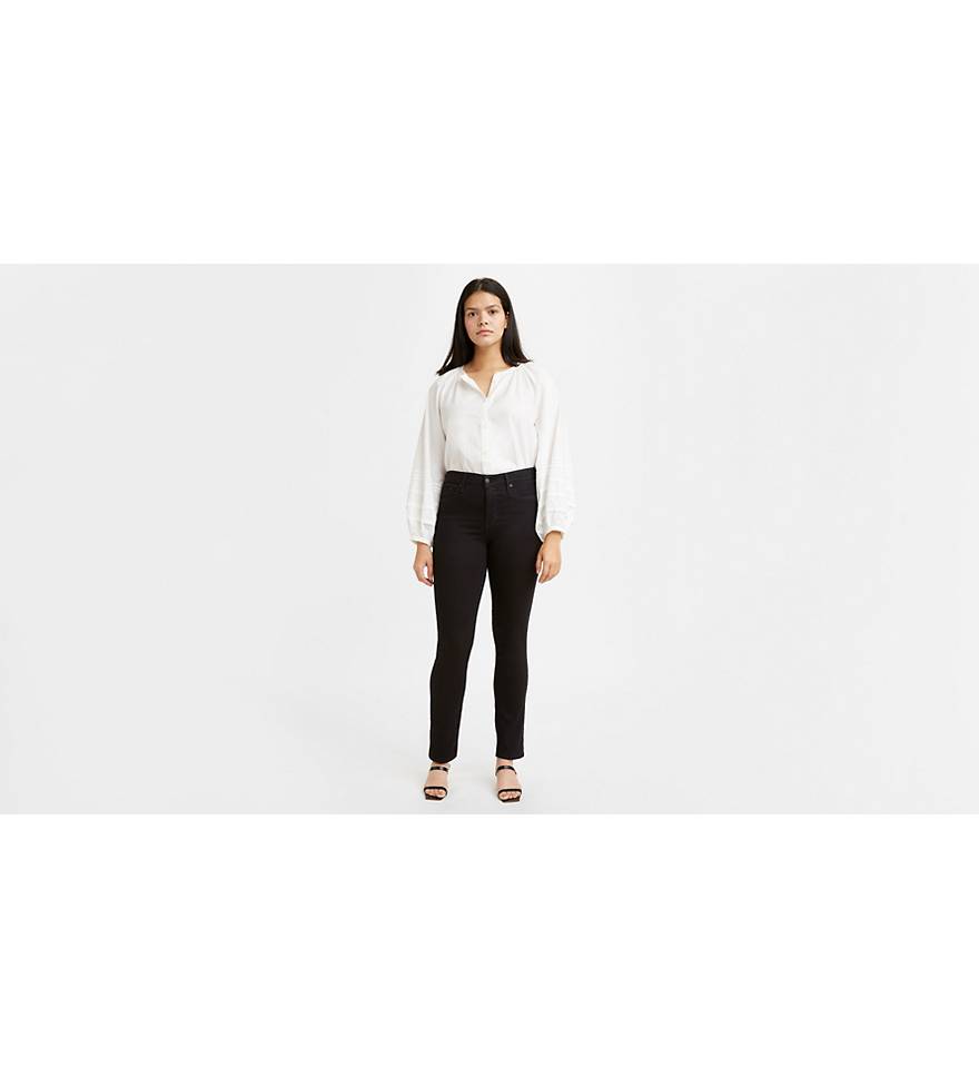 312 Shaping Slim Women's Jeans - Black | Levi's® CA