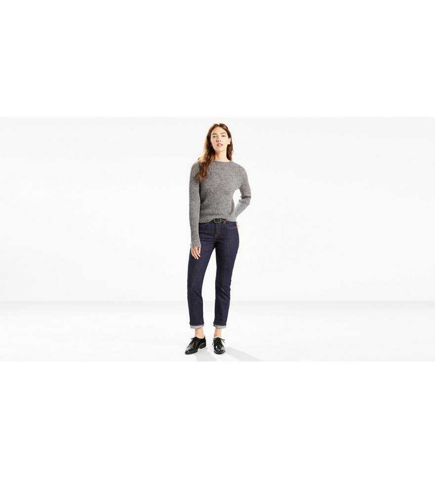 414 Relaxed Straight Fit Women's Jeans - Blue