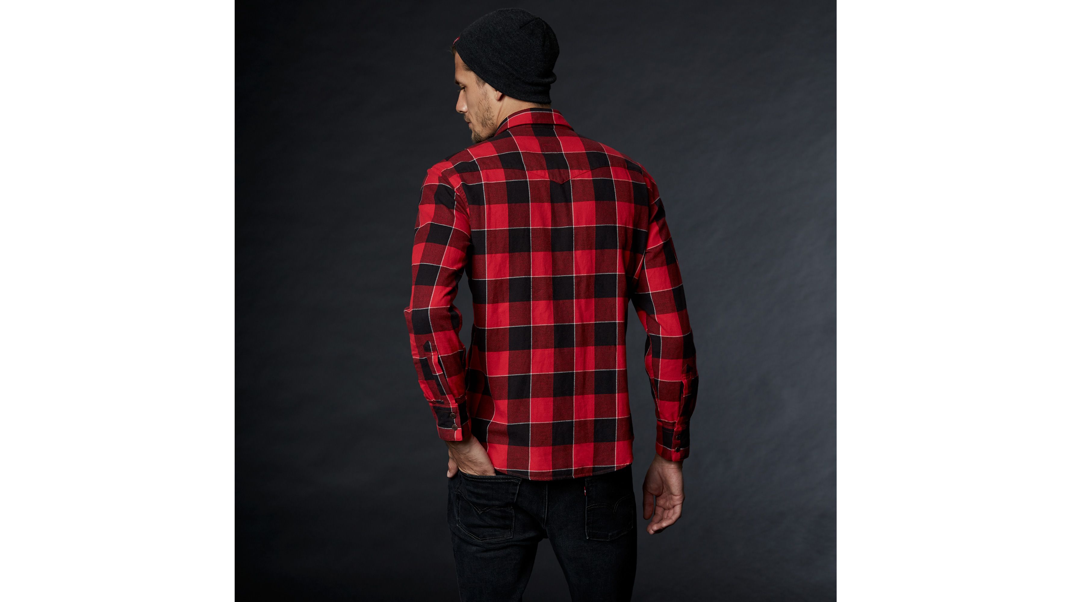 levi's nfl plaid western shirt