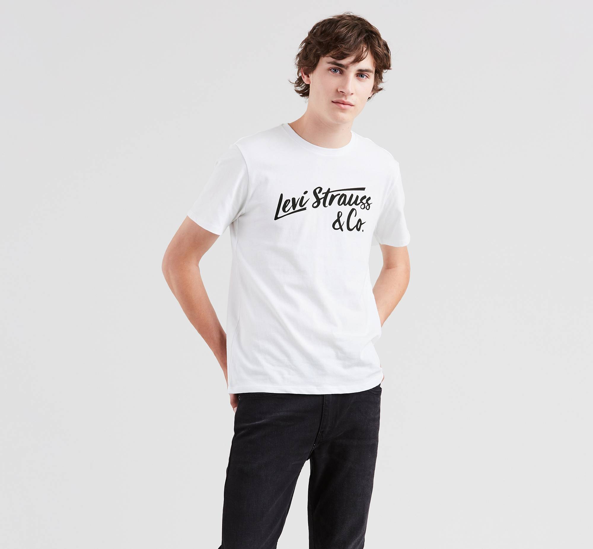 Levi's® Logo Graphic Tee Shirt - White | Levi's® US