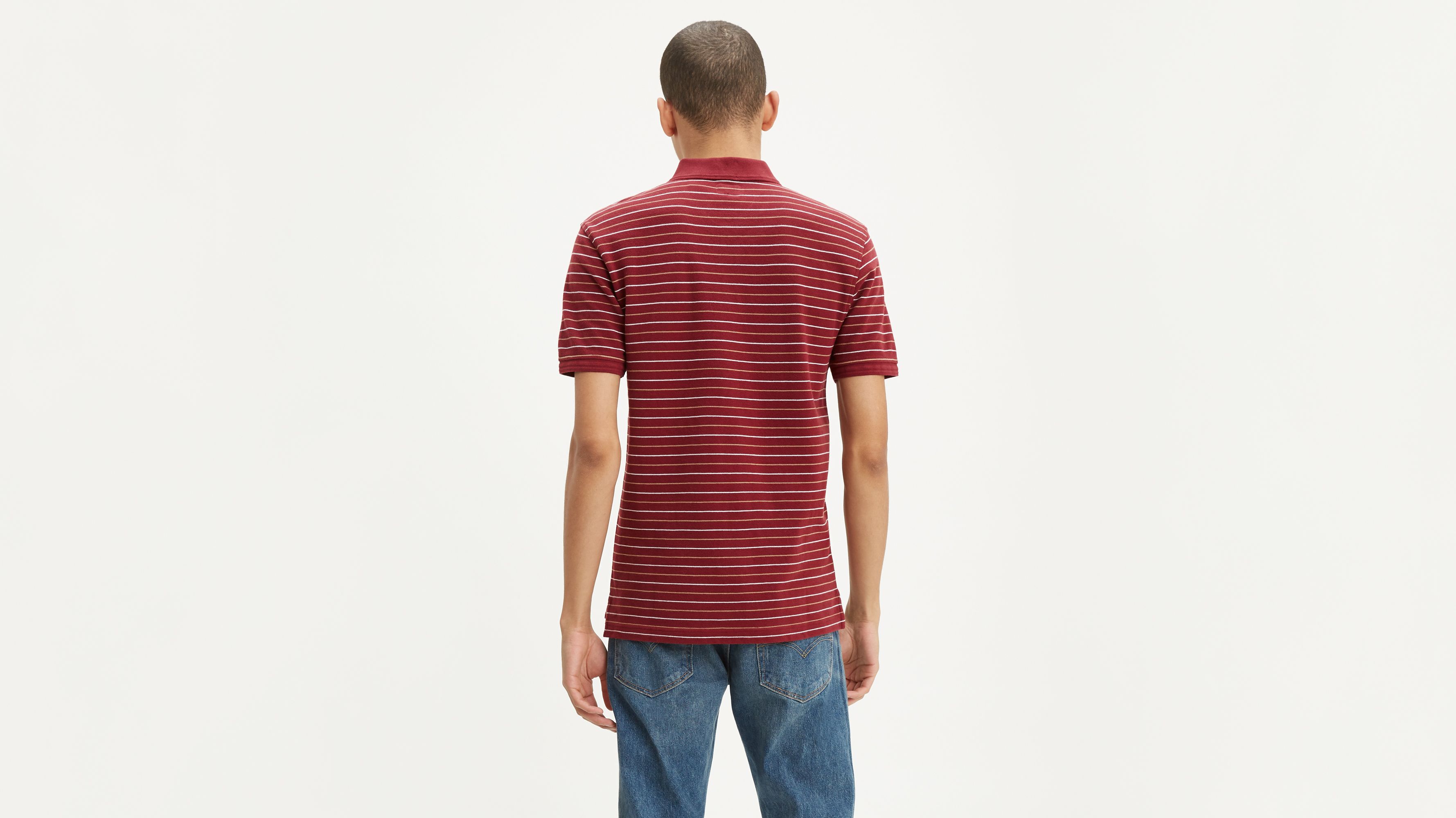 levi's red polo shirt