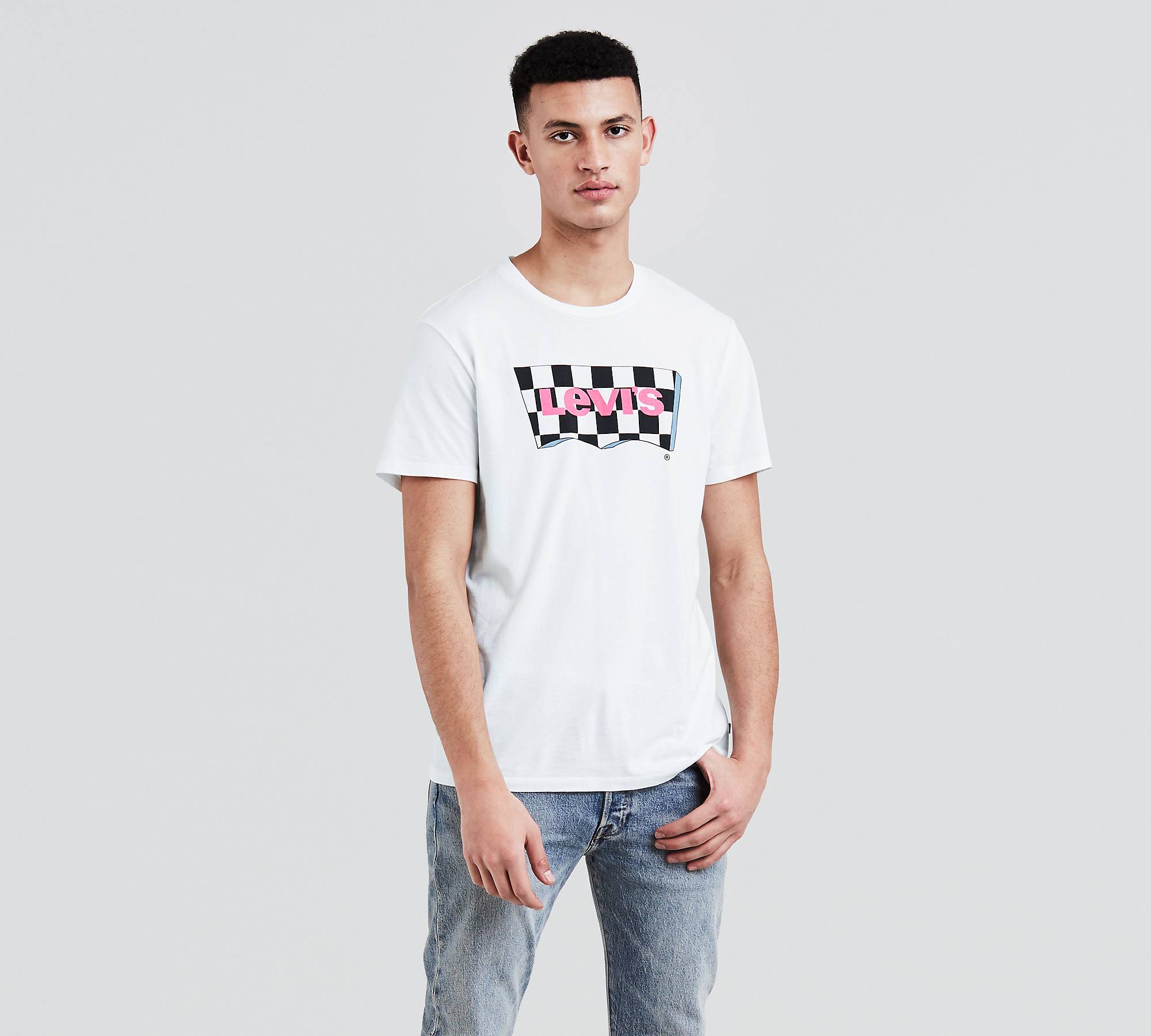 Homme-Chemises-T-shirt graphique classique-Logo carrelé 1