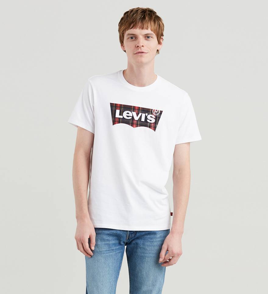 Levi's® Logo Plaid Fill Classic Tee Shirt 1