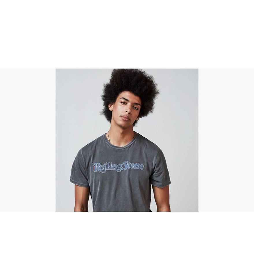 Levi’s® X Rolling Stone Graphic Tee Shirt - Black | Levi's® US