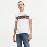 Two Horse Stripe Graphic Tee Shirt 1