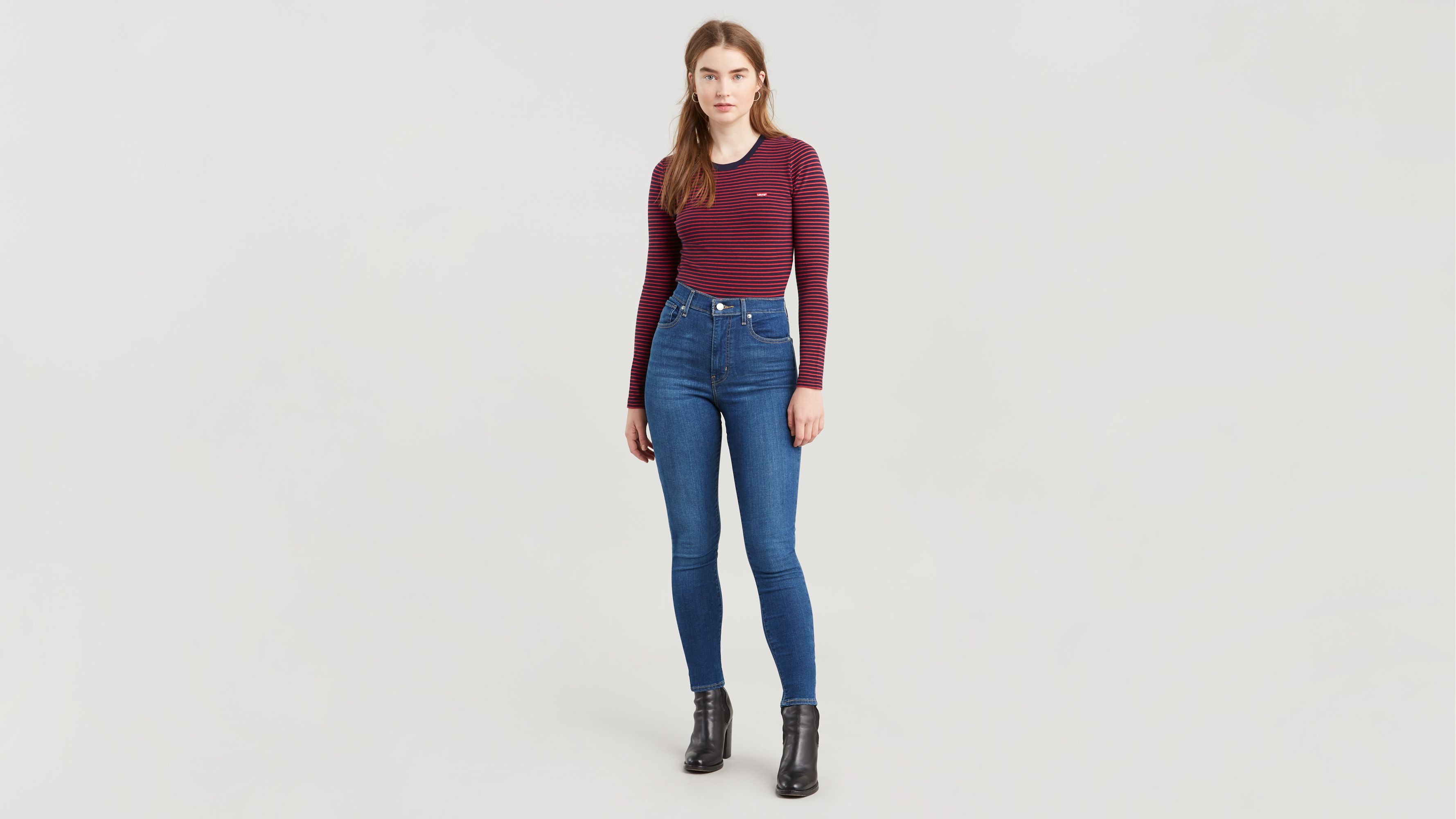 levi's mile high super skinny jeans castaway blue