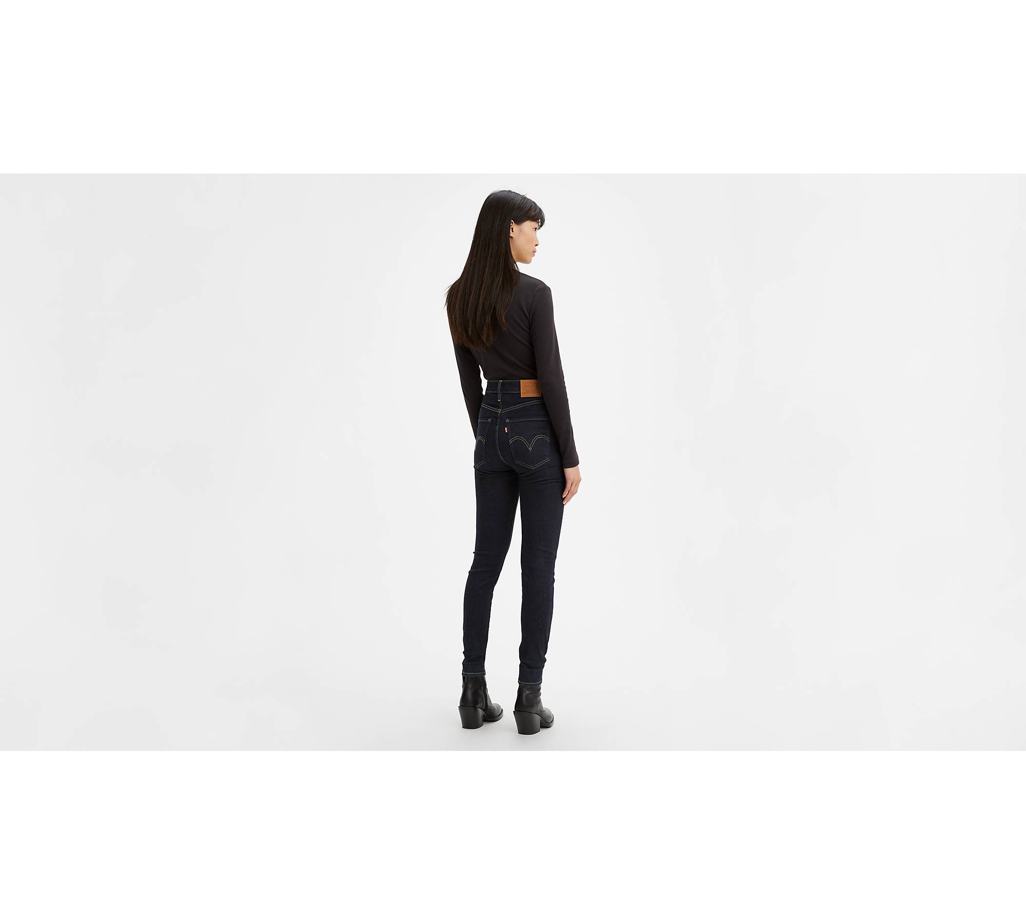 Levi's Premium Mile High Super Skinny Jeans, Black, Women's, 24