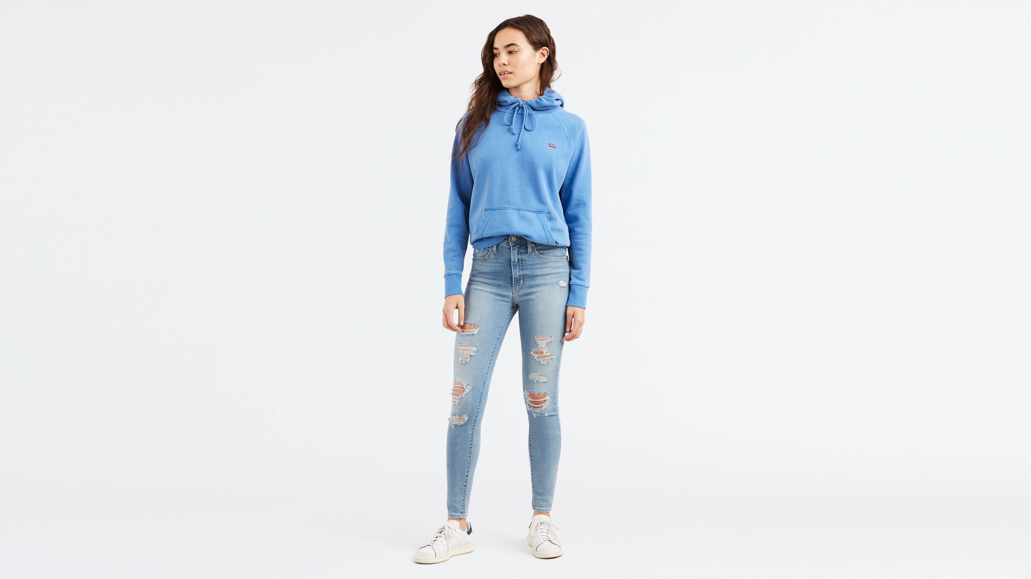 levi's mile high super skinny breakthrough blue