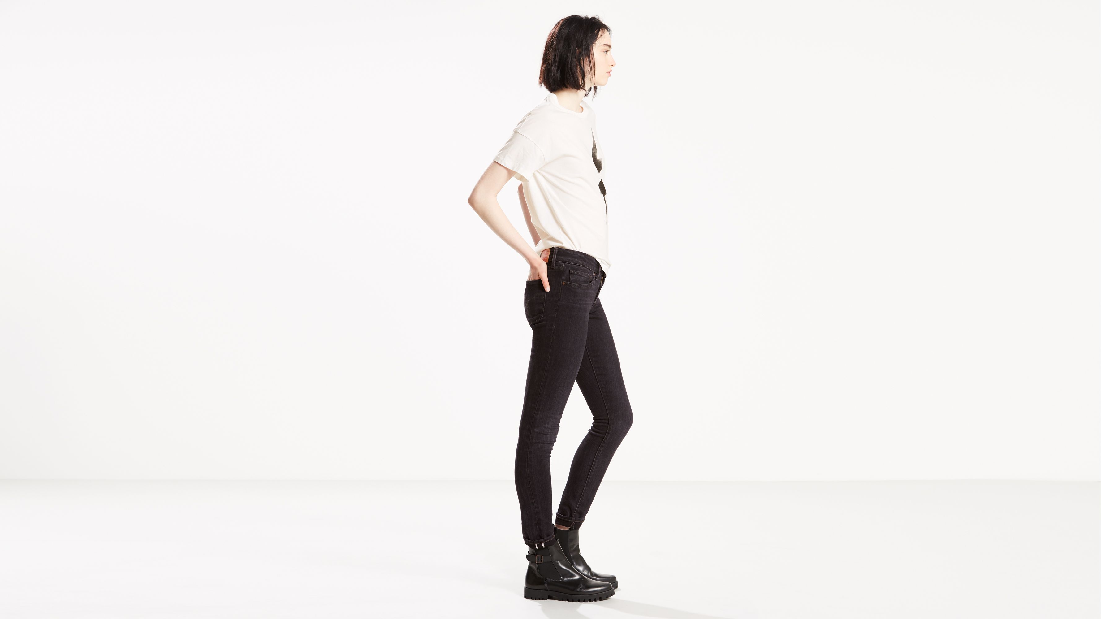 Levi's 711 hot sale skinny ankle black