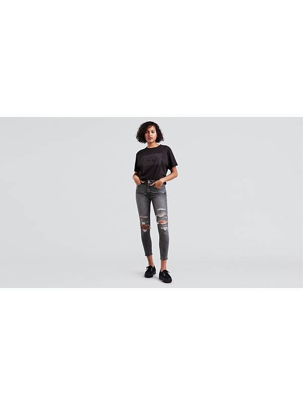 721 High Rise Ankle Skinny Jeans - Grey | Levi's® US