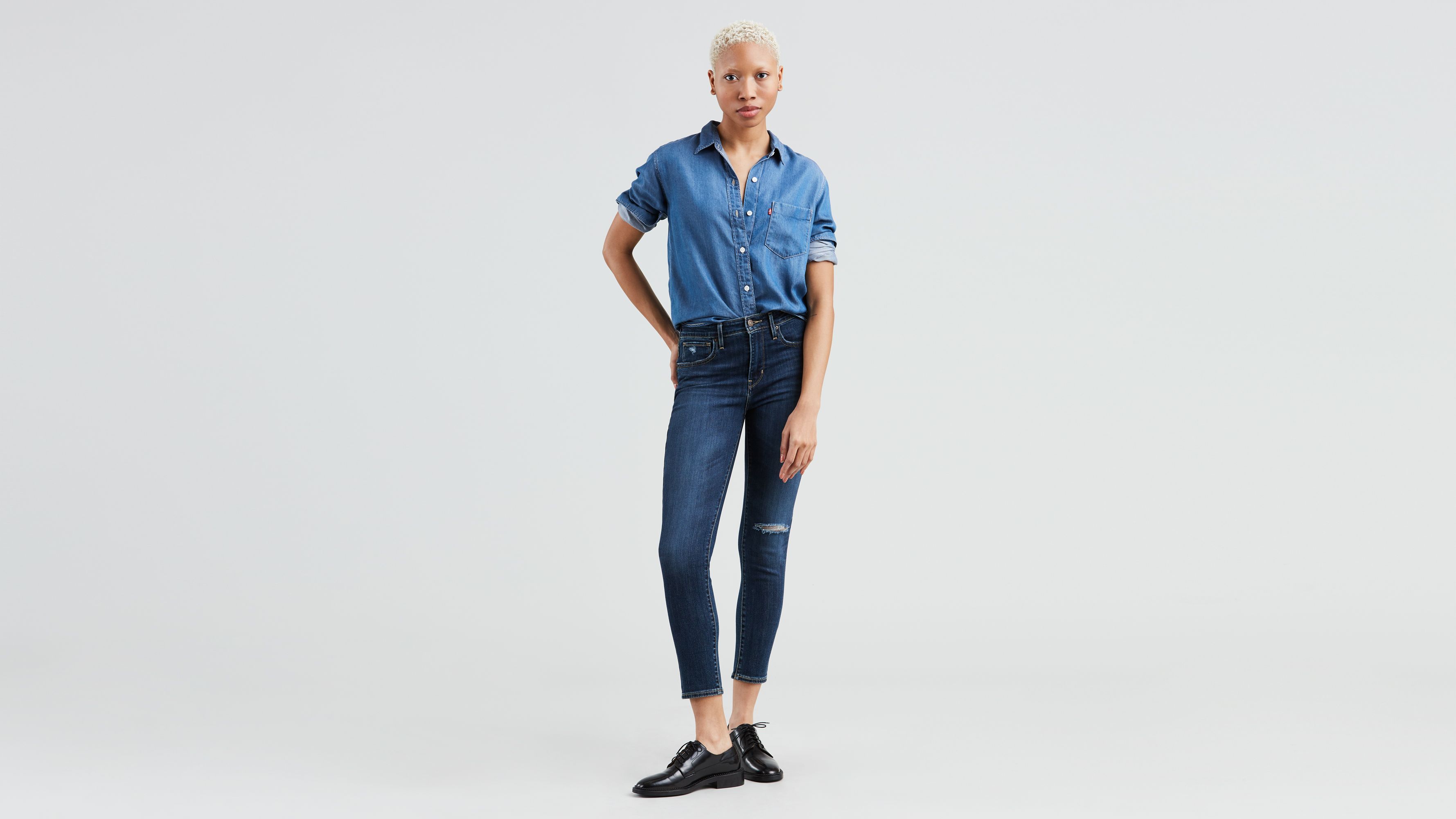 levi's high rise ankle skinny jeans