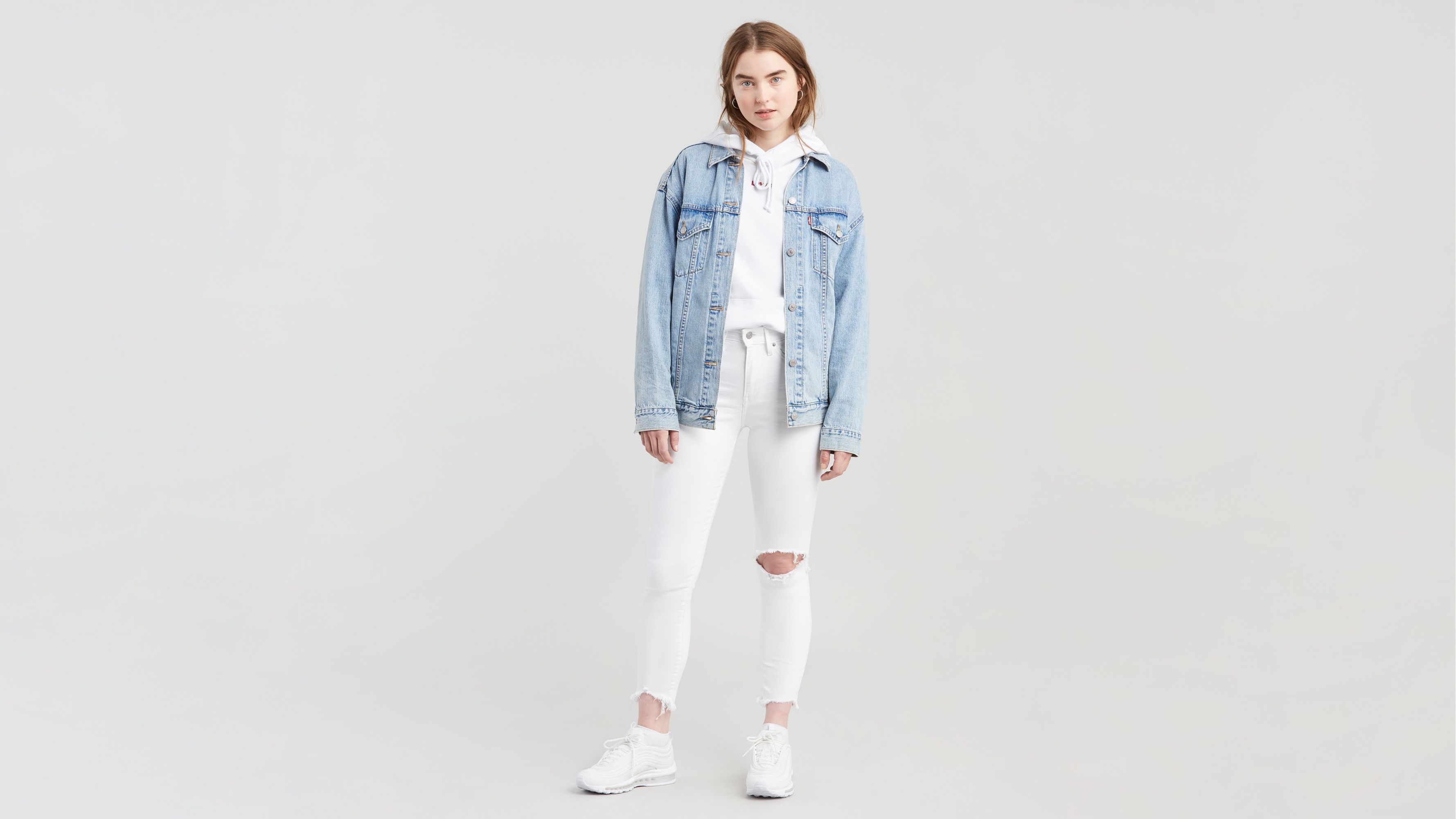 Levi's 721 deals white jeans