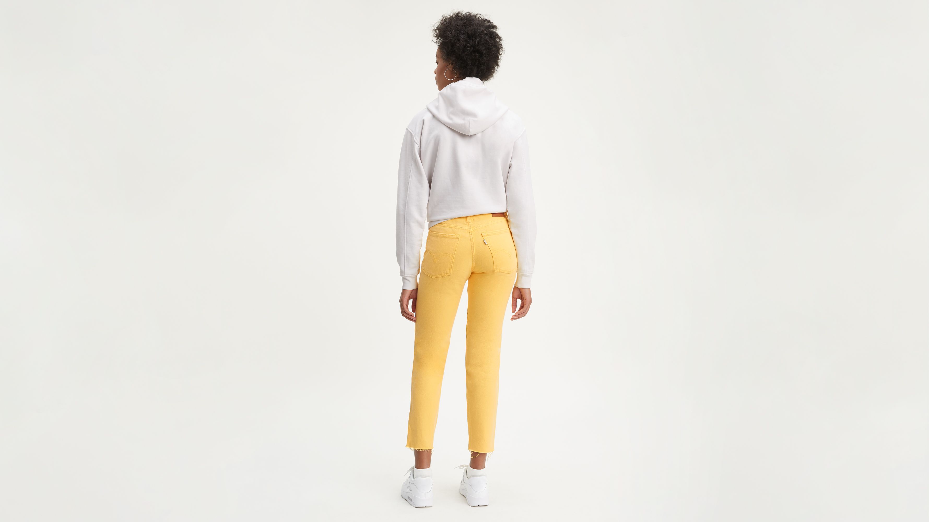 yellow levi jeans