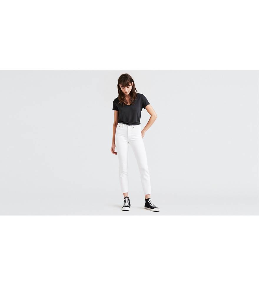 Wedgie Fit Ankle Women's Jeans - White