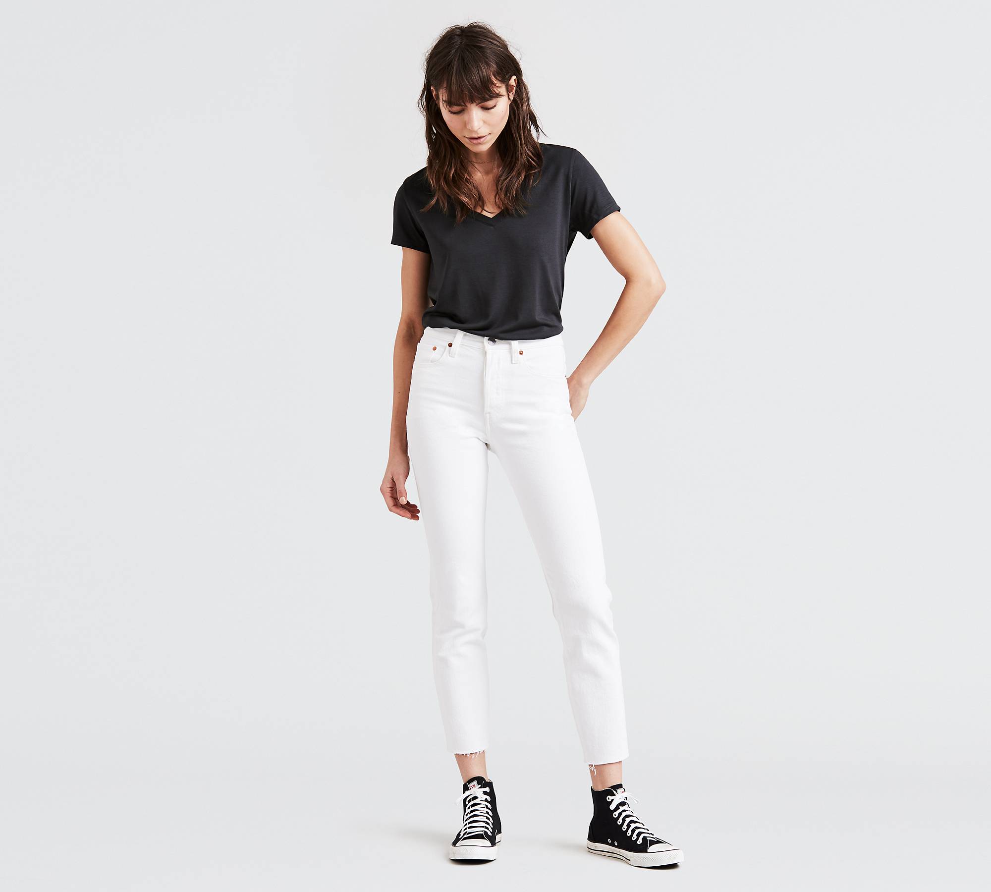 Wedgie Fit Ankle Women's Jeans - White | Levi's® US