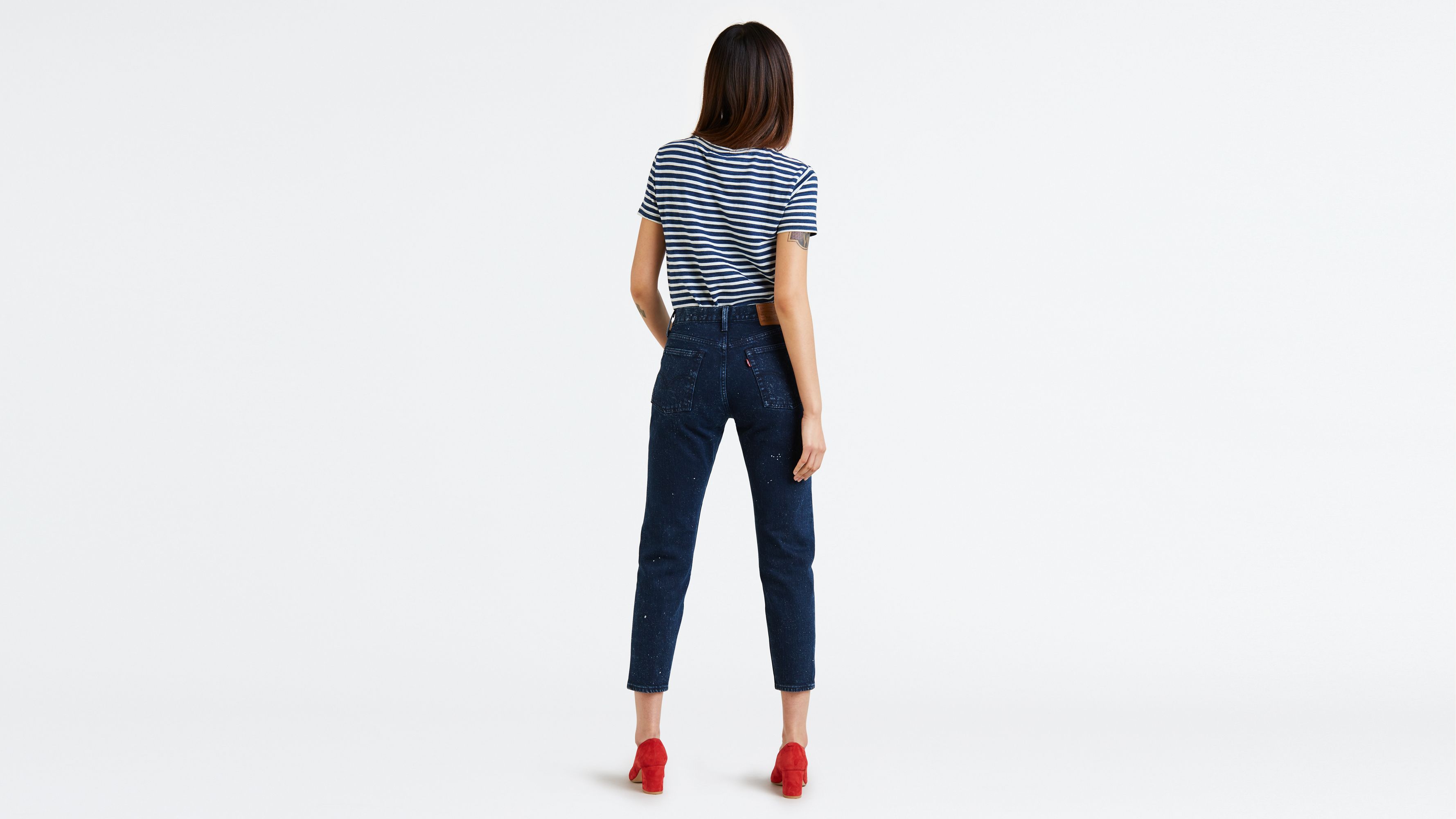 Levi's wedgie on sale dark wash