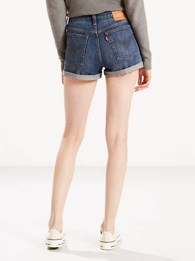 High Rise Wedgie Fit Shorts - Dark Wash | Levi's® US