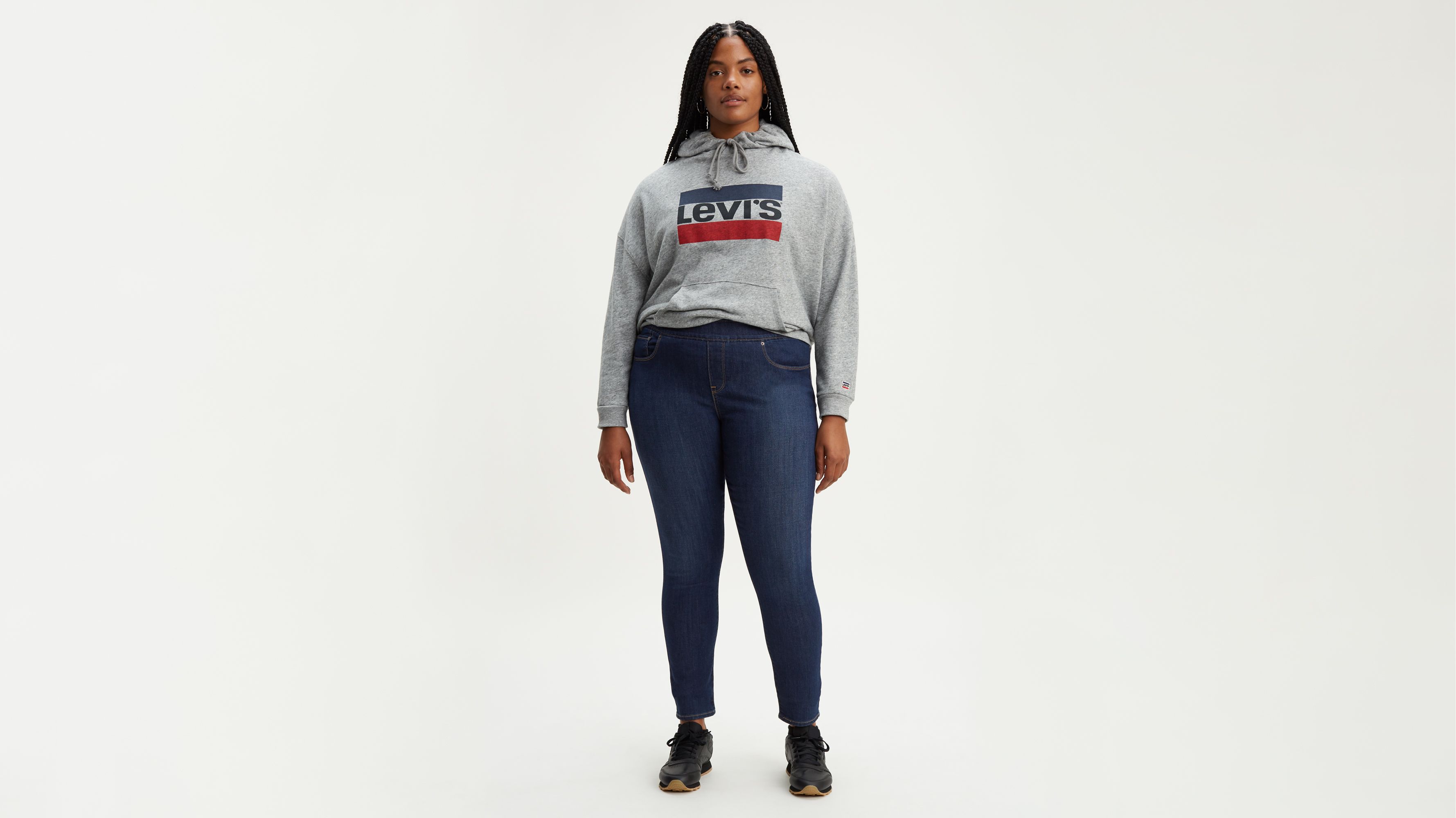 levi plus size pull on jeans
