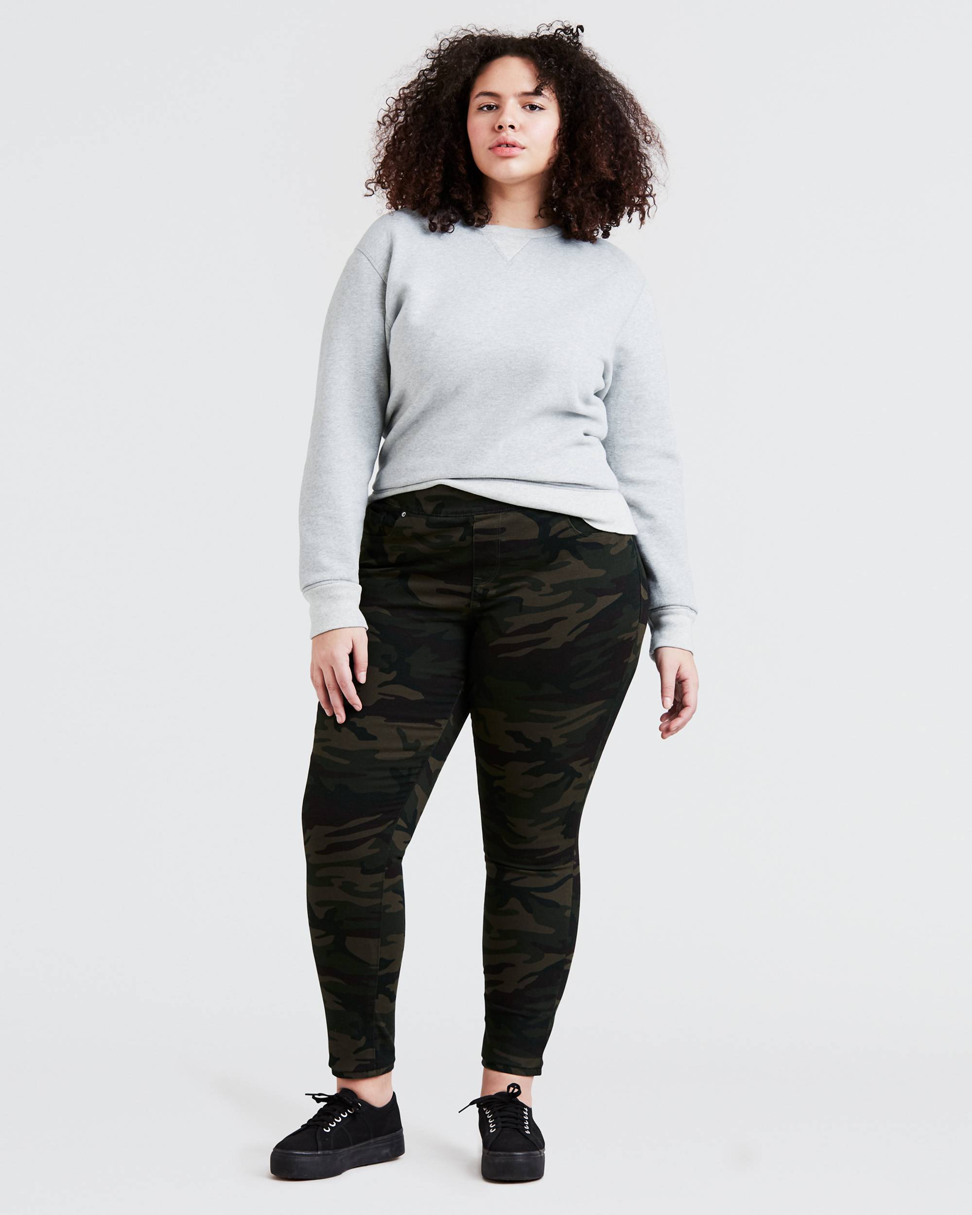 Camo Pull On Leggings (Plus Size) 1
