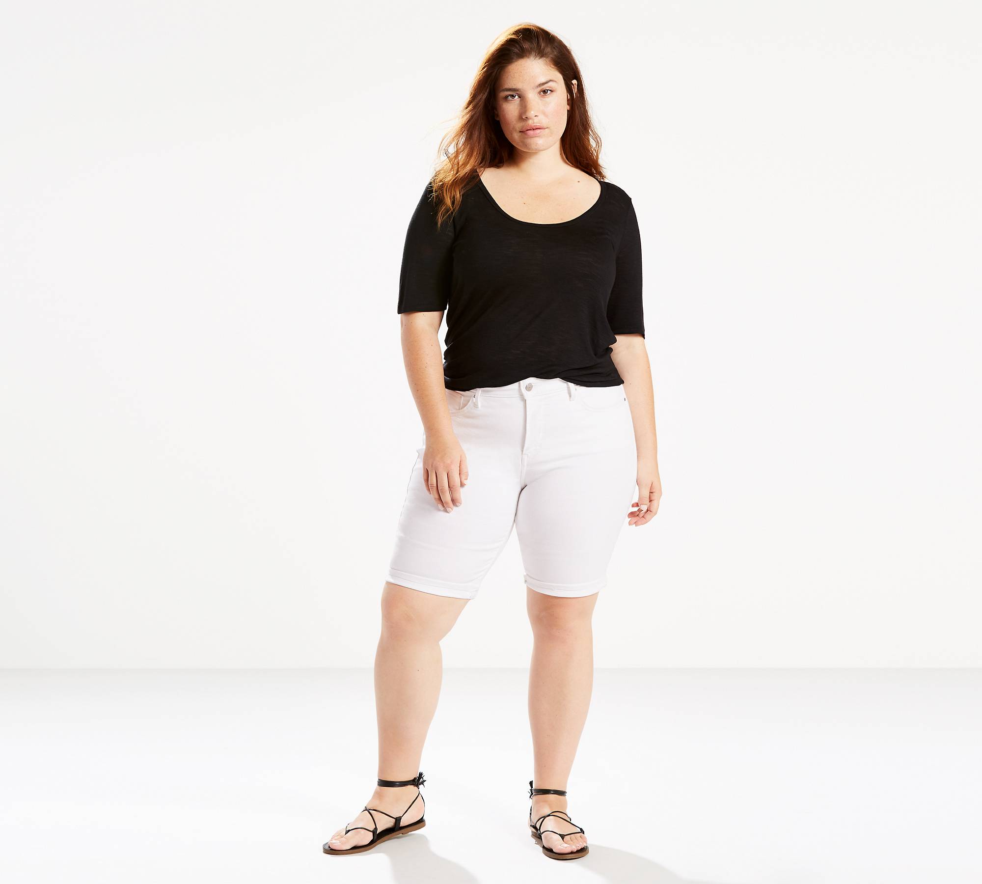 Shaping Bermuda Shorts (plus Size) - White | Levi's® US