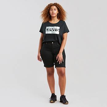 Shaping Bermuda Womens Shorts (Plus Size) 1