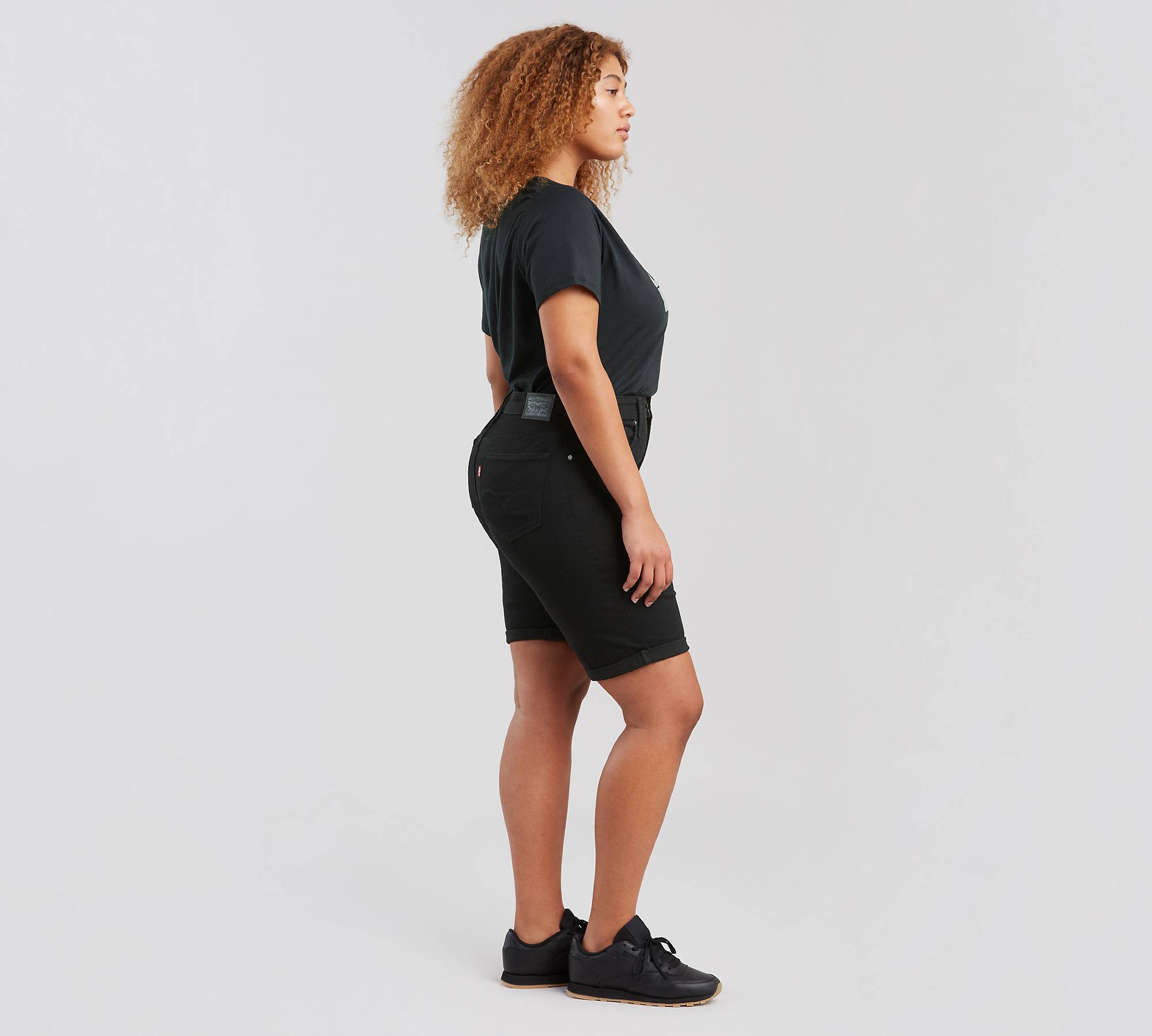 Shaping Bermuda Womens Shorts (plus Size) - Black | Levi's® US
