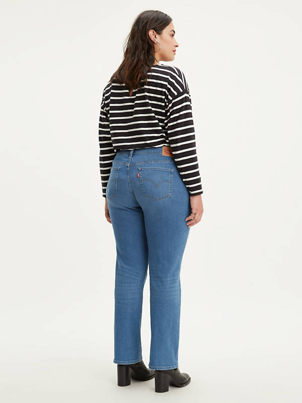 414 Classic Straight Women's Jeans (plus Size) - Medium Wash | Levi's® US