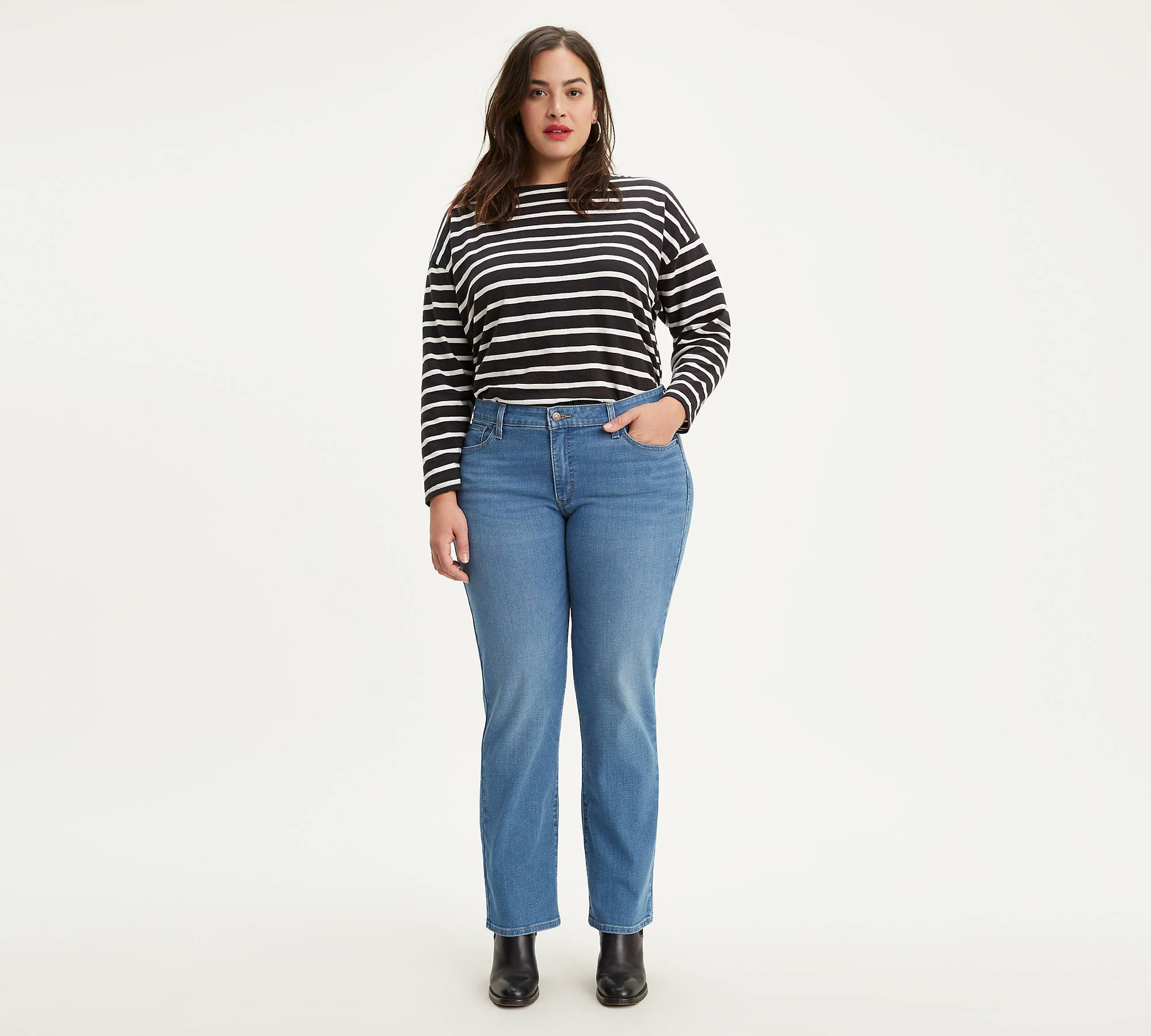 414 Classic Straight Women's Jeans (Plus Size) 1