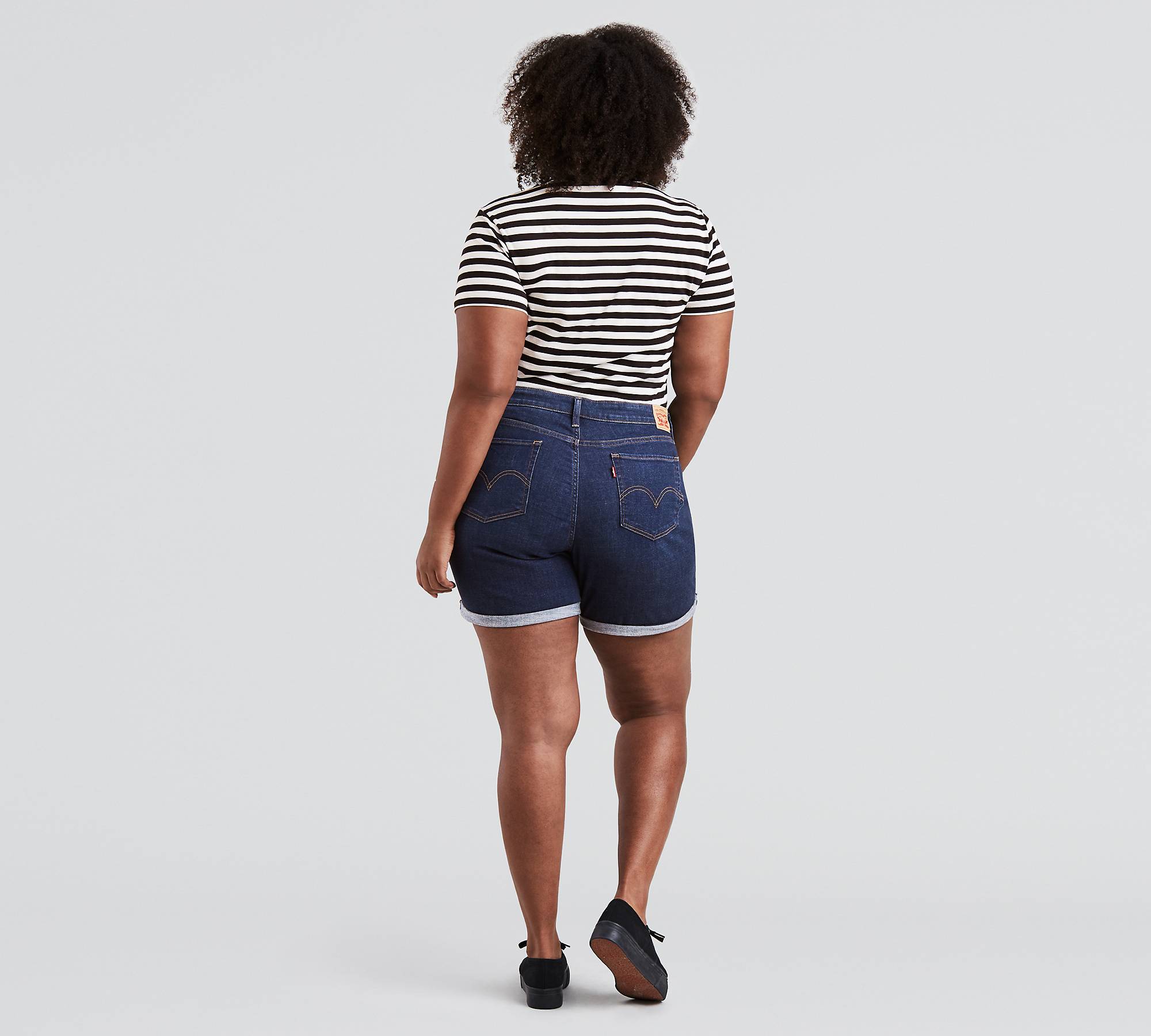 New Womens Shorts (plus Size) - Dark Wash | Levi's® US