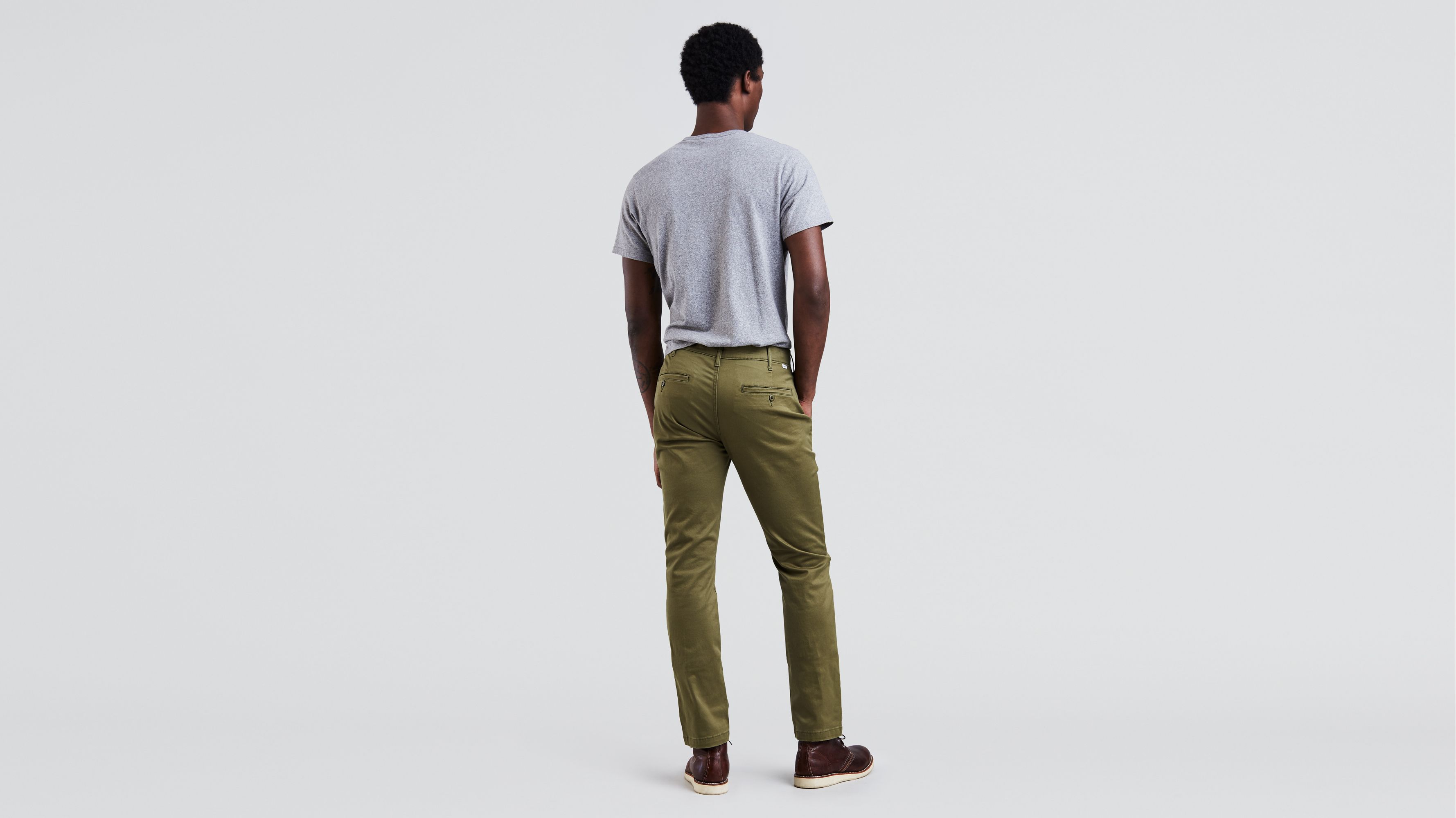 Buy Levis Khaki Cotton Slim Fit Trousers for Mens Online  Tata CLiQ