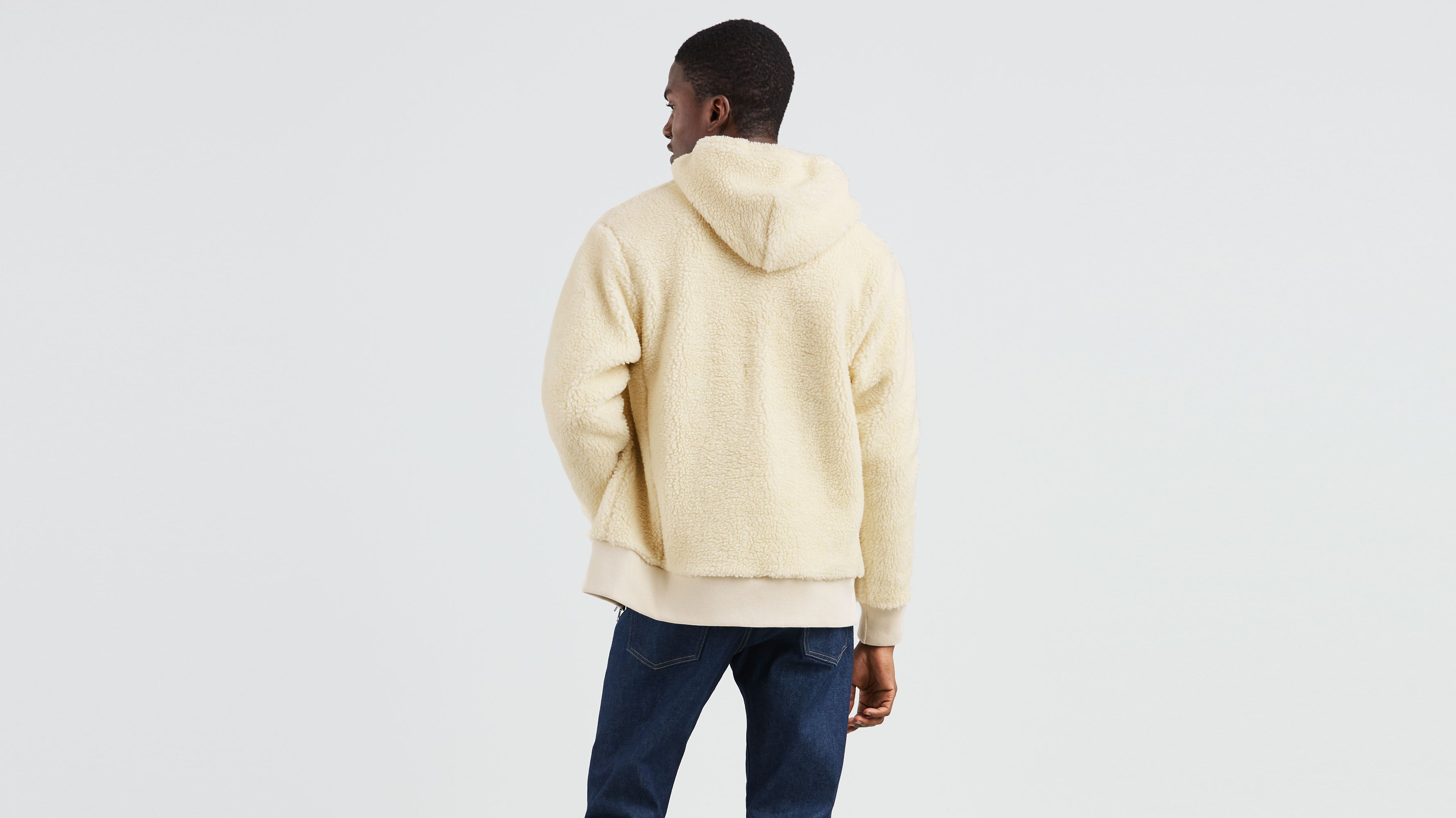 White levi clearance hoodie