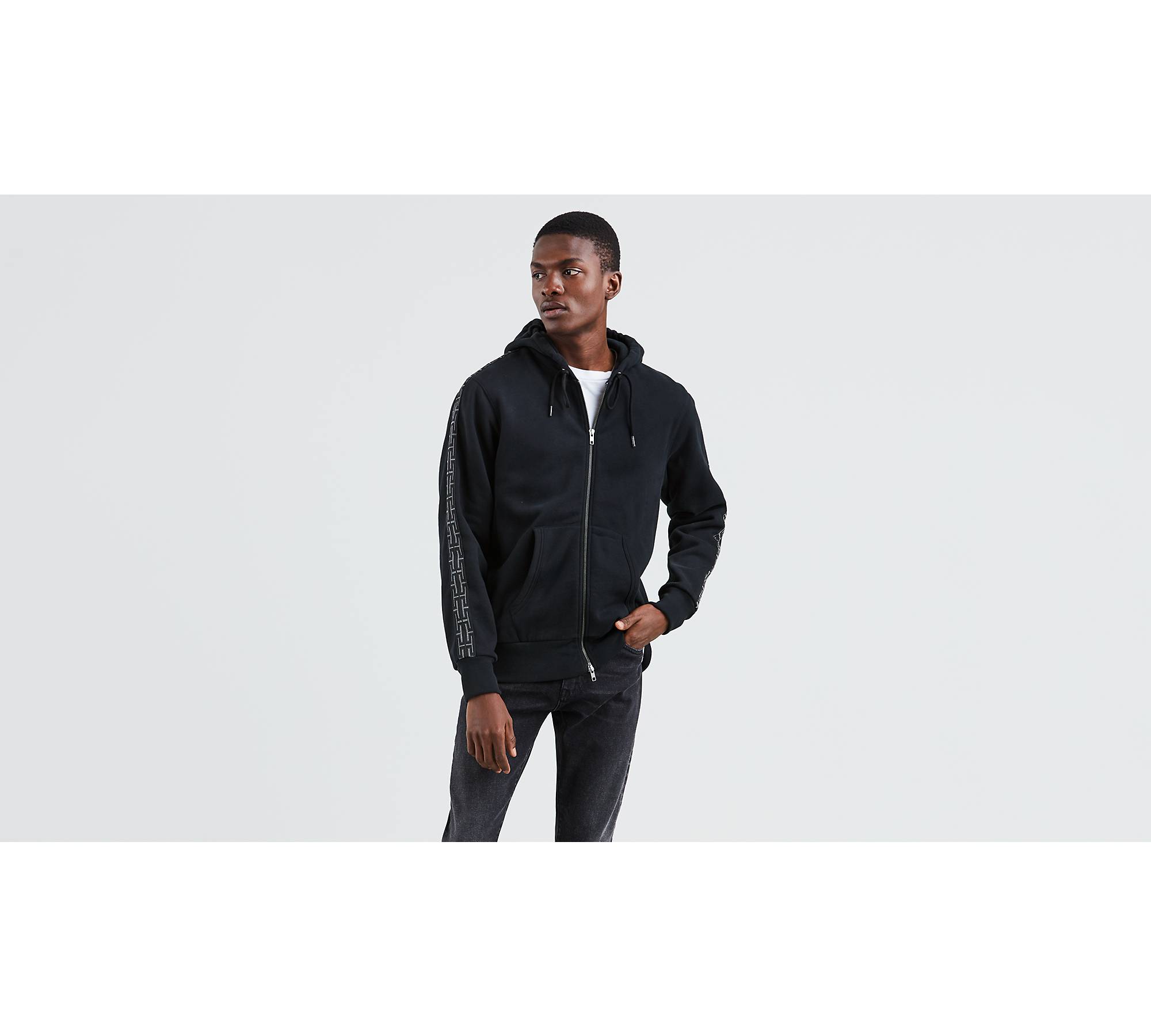 The latest collection of black zip up hoodies