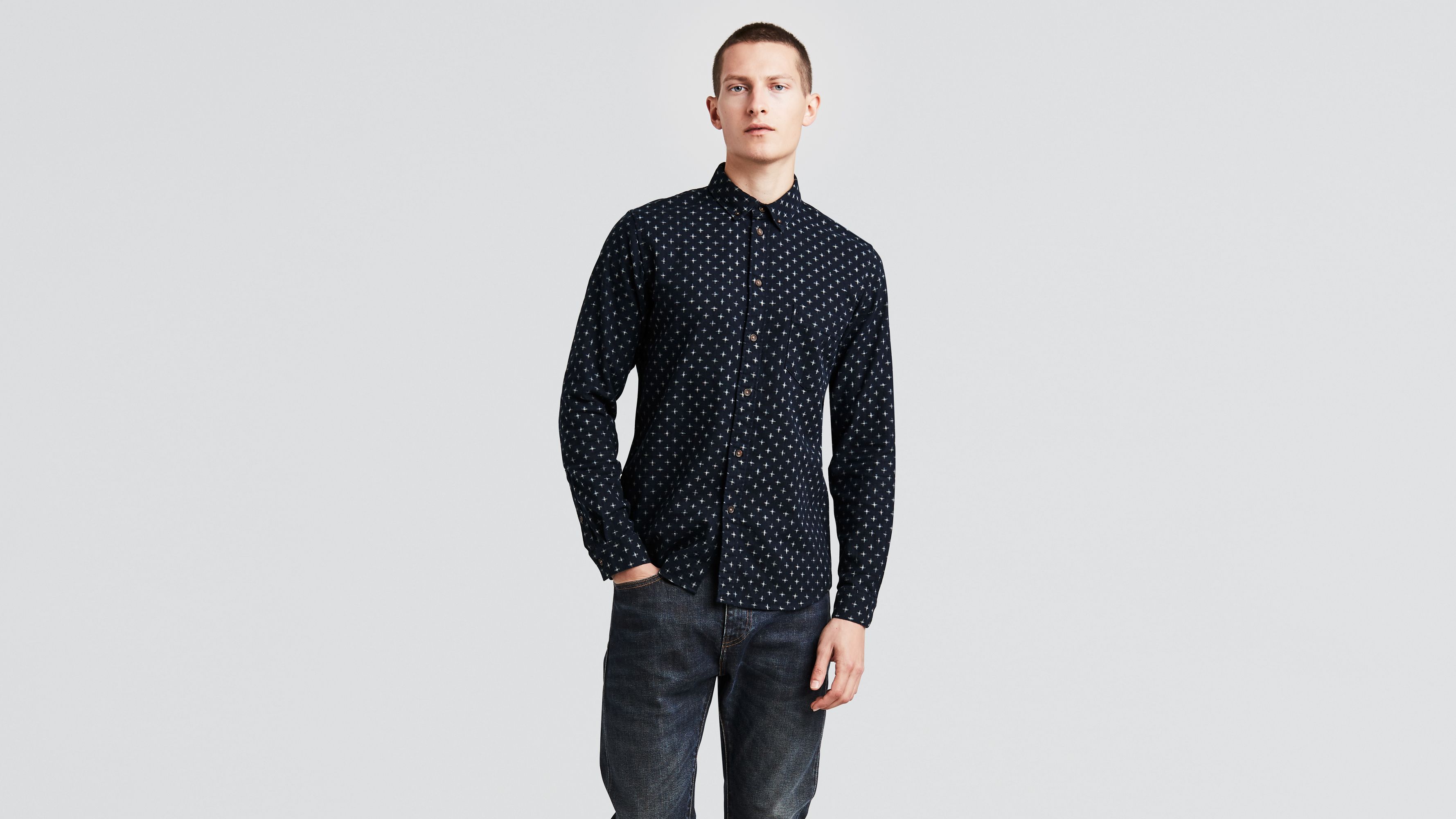 levis polka dot shirt