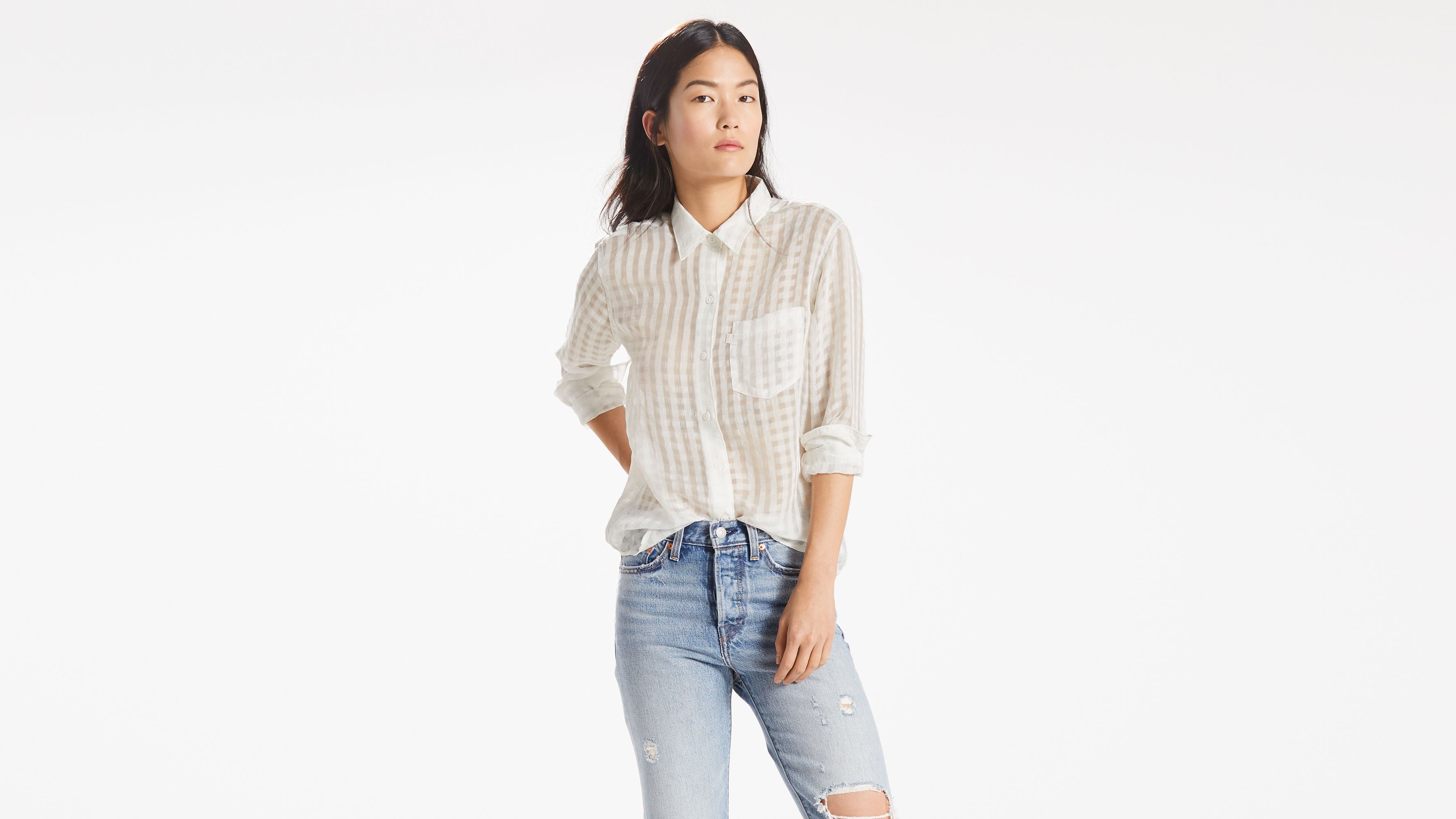 levi's boyfriend fit shirt