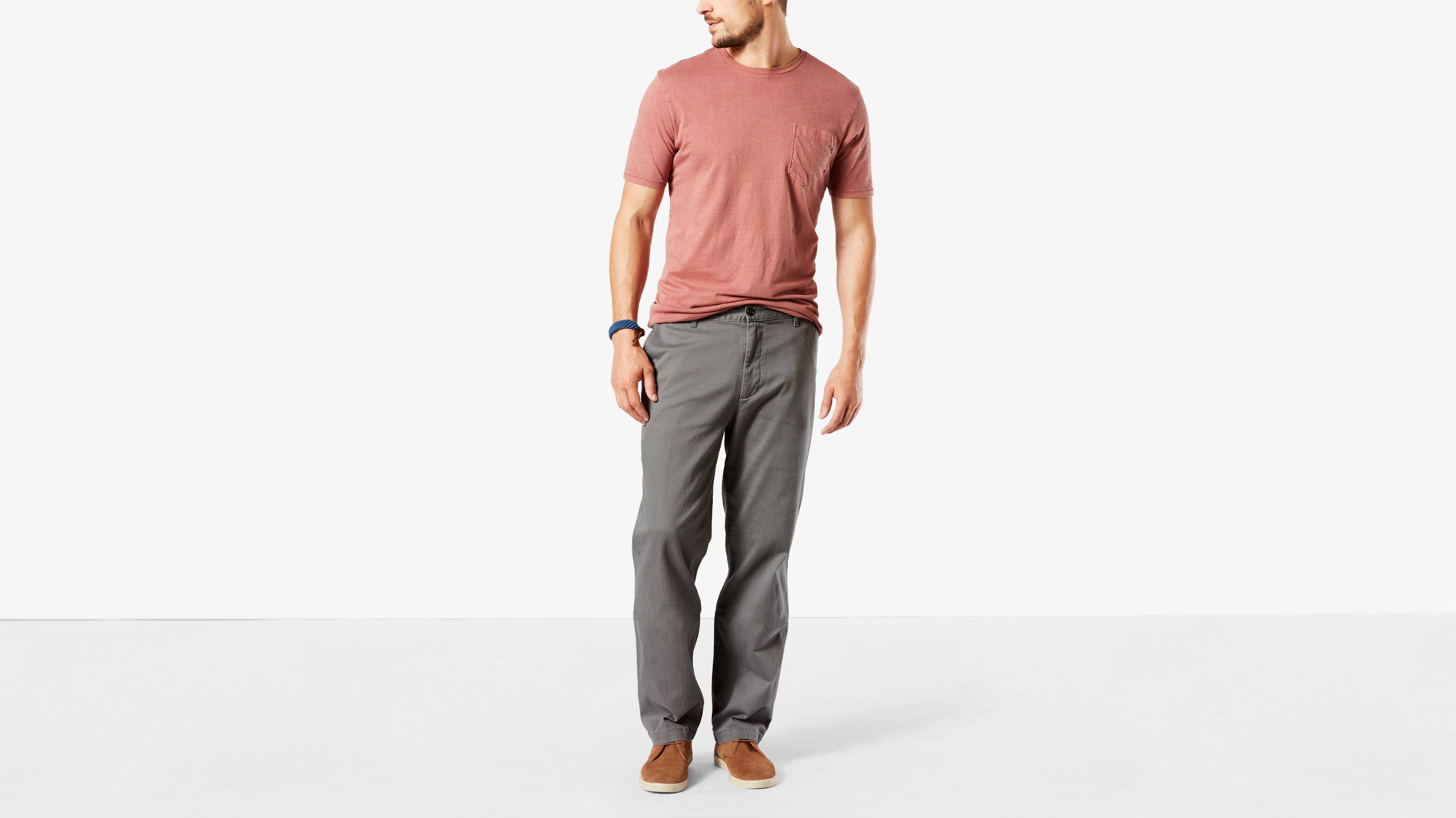 mens big and tall khaki joggers