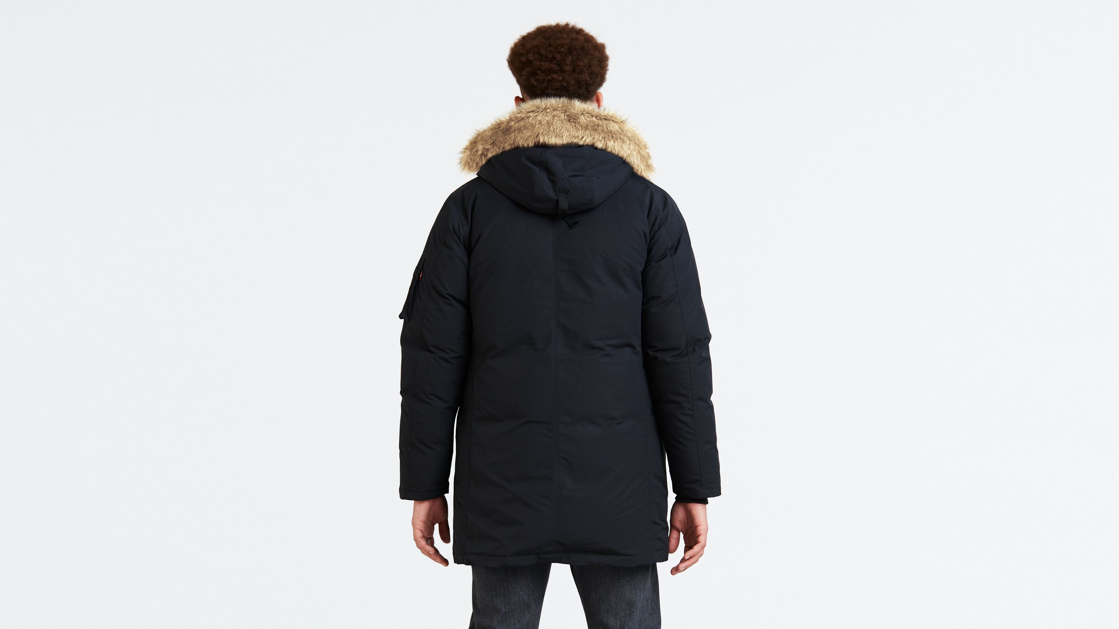 levi's hooded down parka